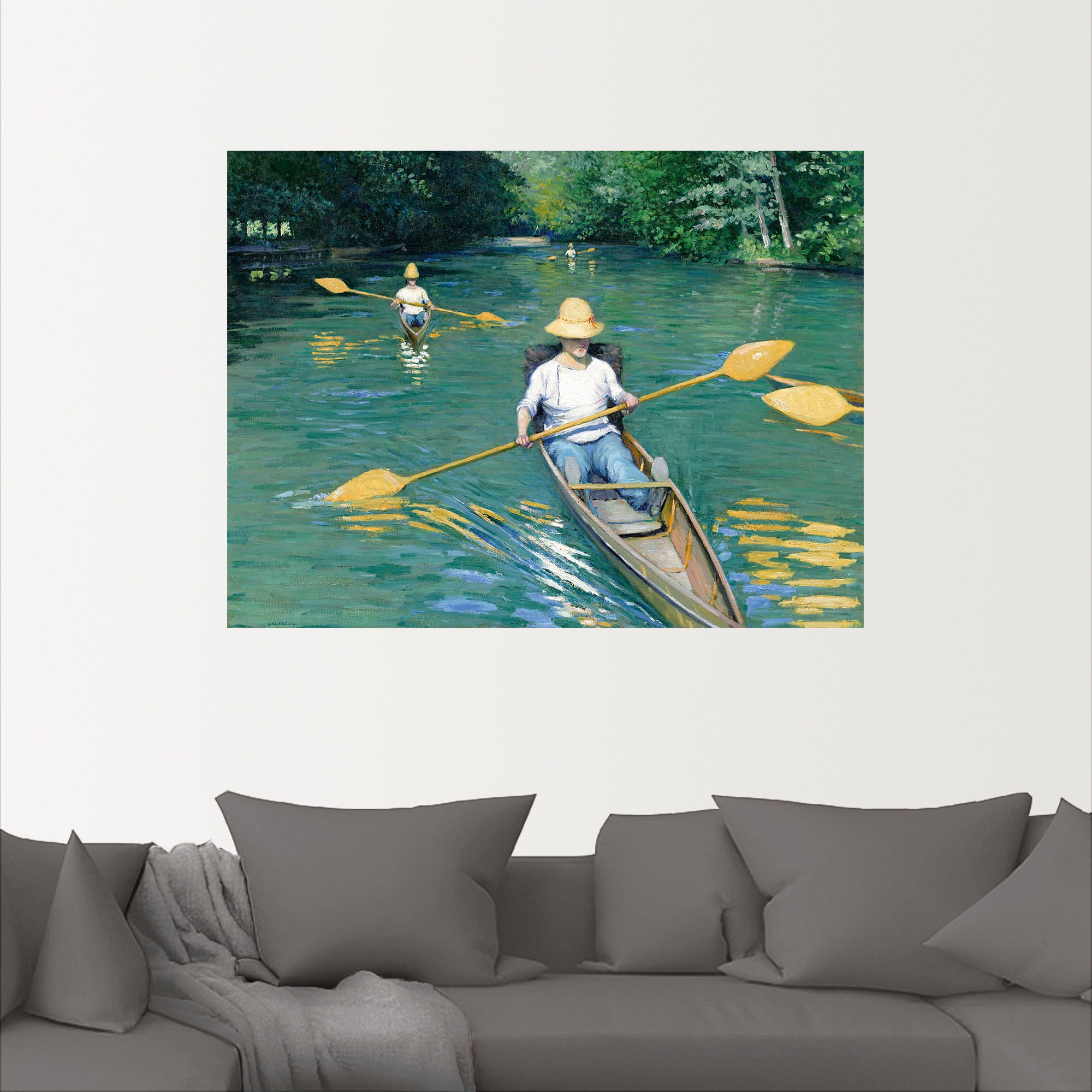 Artland Wandbild »Ruderboote. 1877.«, Bilder von Booten & Schiffen, (1 St.), als Alubild, Leinwandbild, Wandaufkleber oder Poster in versch. Größen