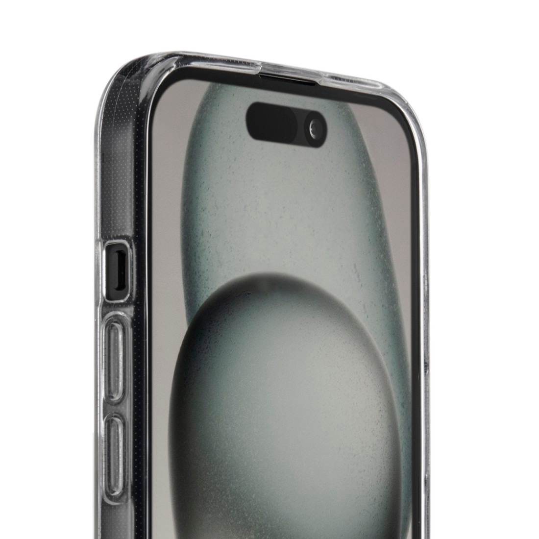 Hama Handyhülle »Handyhülle „Always Clear“ für iPhone 15 (kratzfest, ohne Vergilben)« Apple iPhone 15 Anti-Rutsch-Oberfläche und bezogene Seitentasten