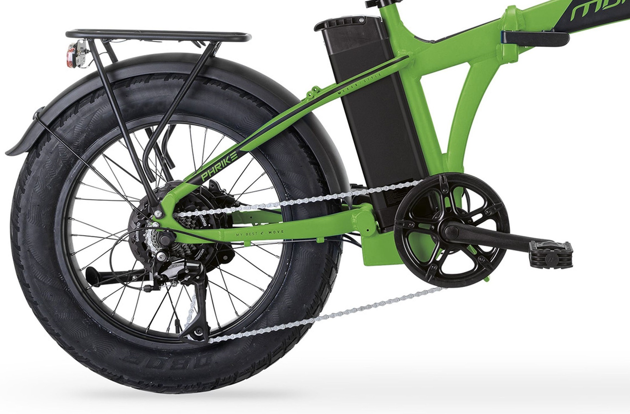 MBM E-Bike »Elektro-Falt-Fahrrad PHRIKE 20 Zoll, grün«