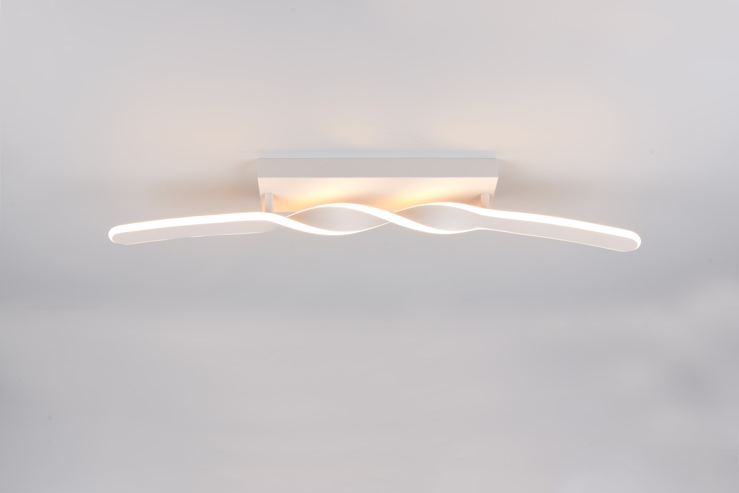 OTTO home LED Deckenleuchte »ADELLA, LED Deckenlampe 20W 2500 Lumen CCT 2700-6500K Lichtfarbe« LED-Board 1 Stk. warmweiß - kaltweiß Fernbedienung, dimmbar, Nachtlicht Memoryfunktion, Metall warm grey