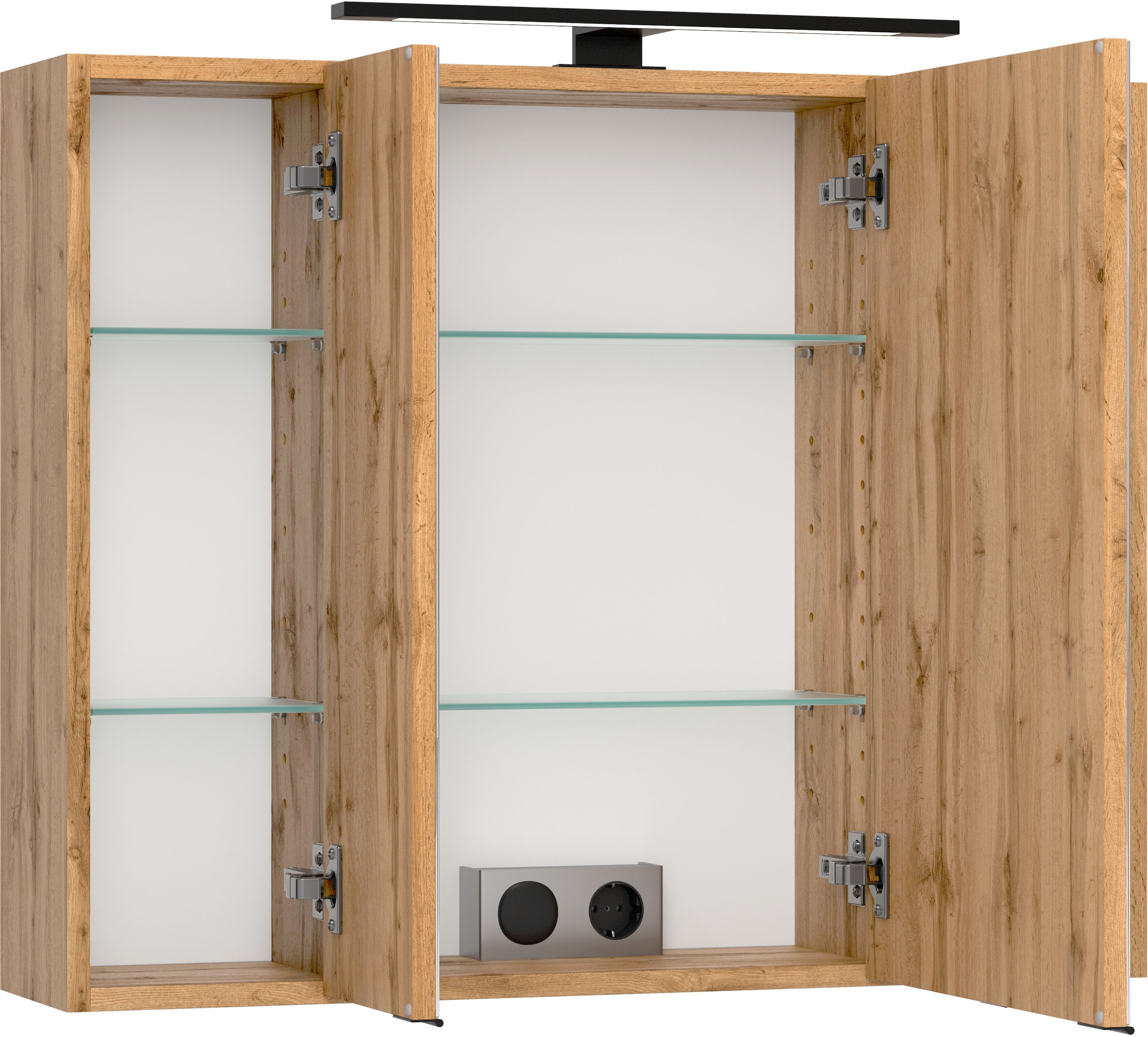 welltime Badmöbel-Set »Welltime, Carlton Waschtisch-Set, 80 oder 120 cm, gestreift«, (2 St.)