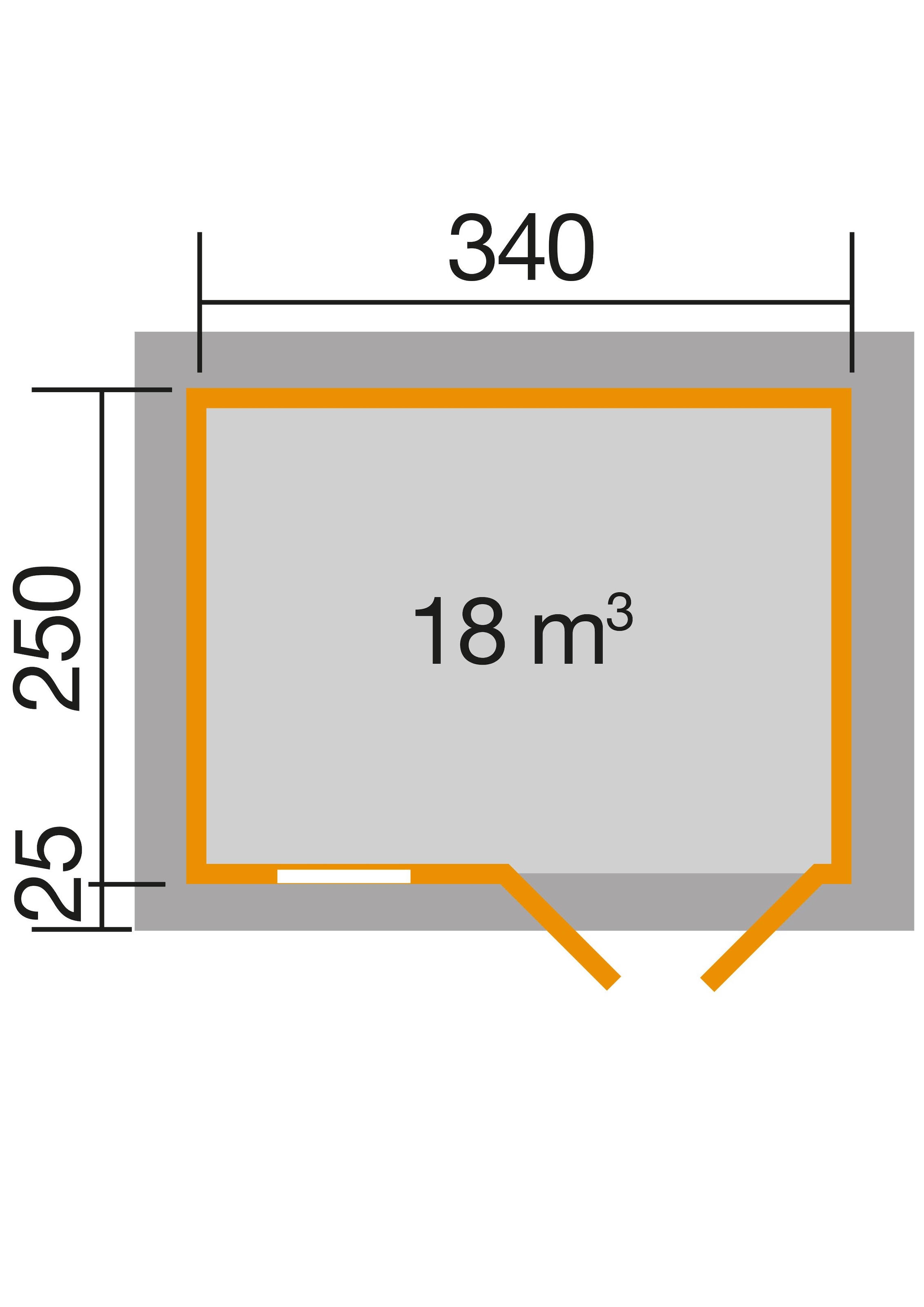 weka Gartenhaus »163 Gr.1, 28 mm«