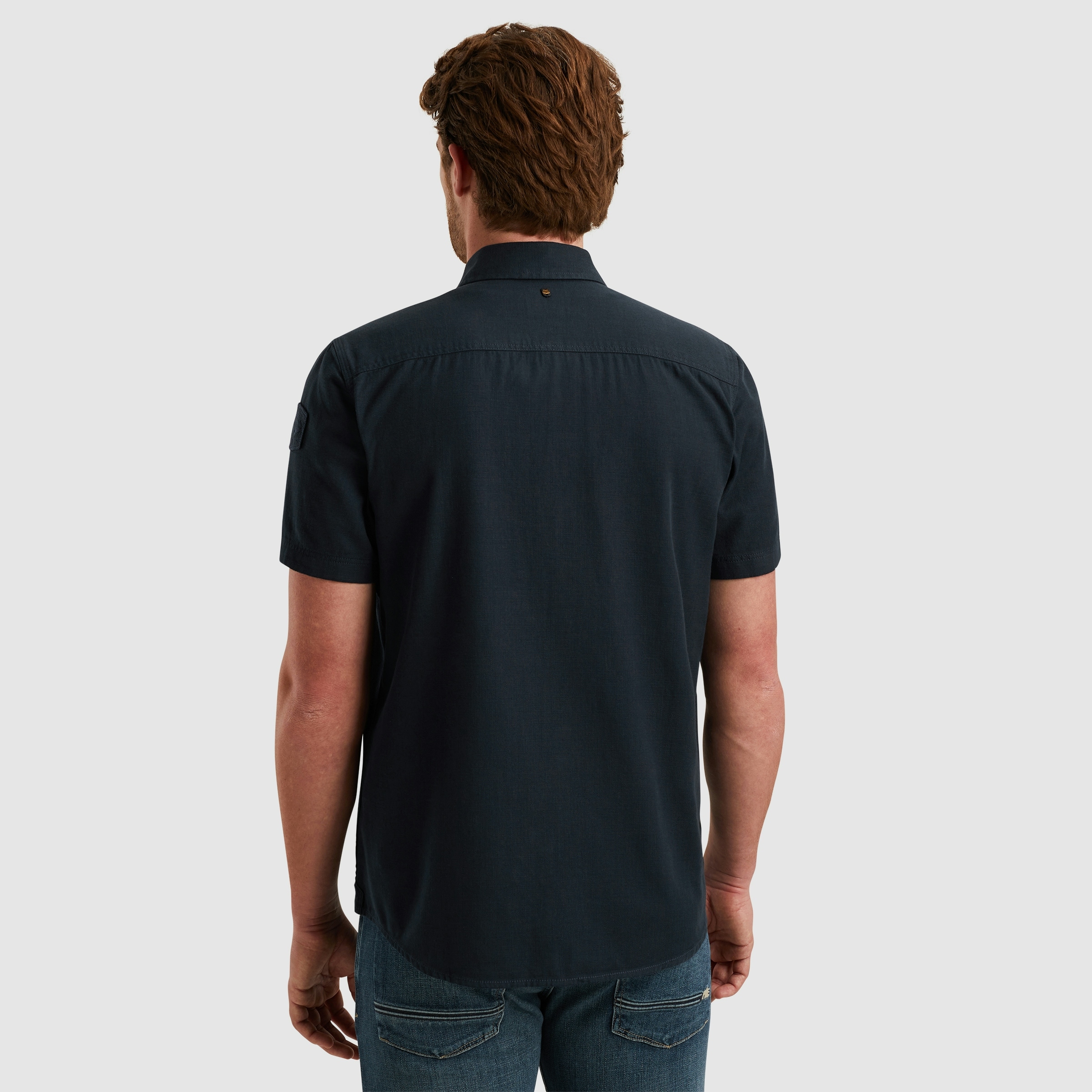 PME LEGEND Kurzarmhemd mit Kent Kragen