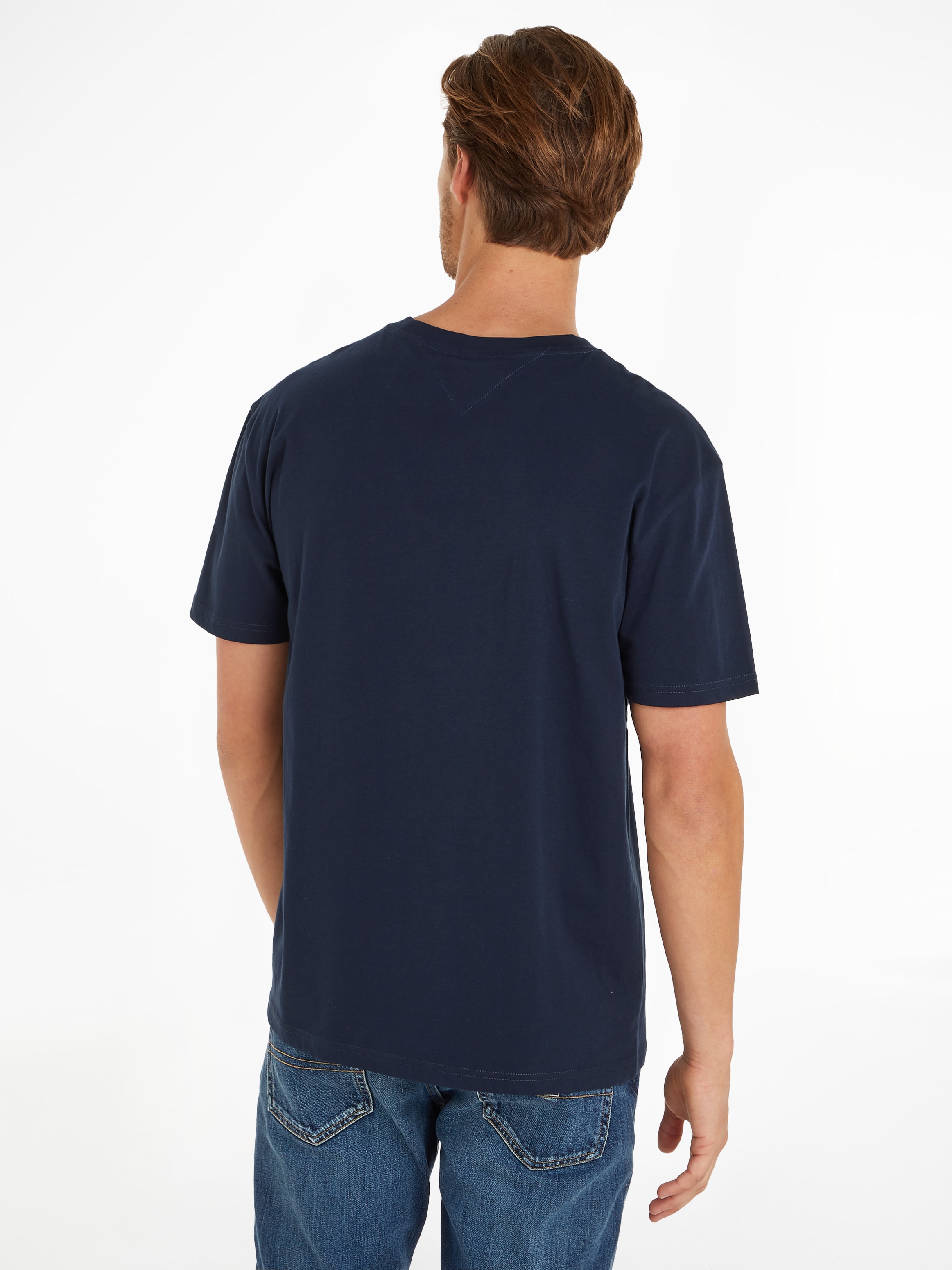Tommy Jeans Plus T-Shirt »TJM REG TOMMY DNA FLAG TEE EXT«, Große Größen mit Logoprägung