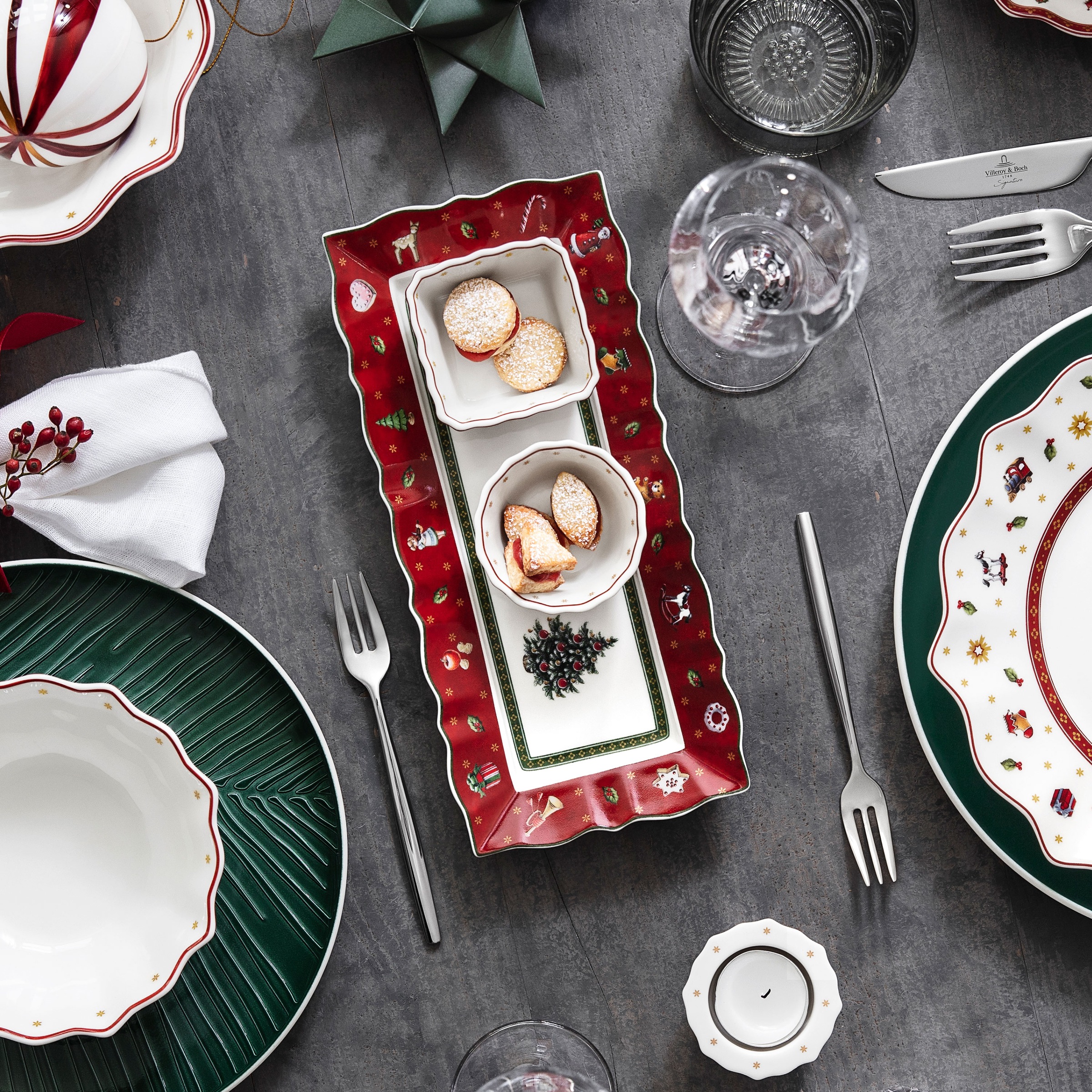 Villeroy & Boch Dipschale »Toy's Delight Dip Set 4tlg. 26x12x5cm« 4 aus Porzellan Premium Porzellan