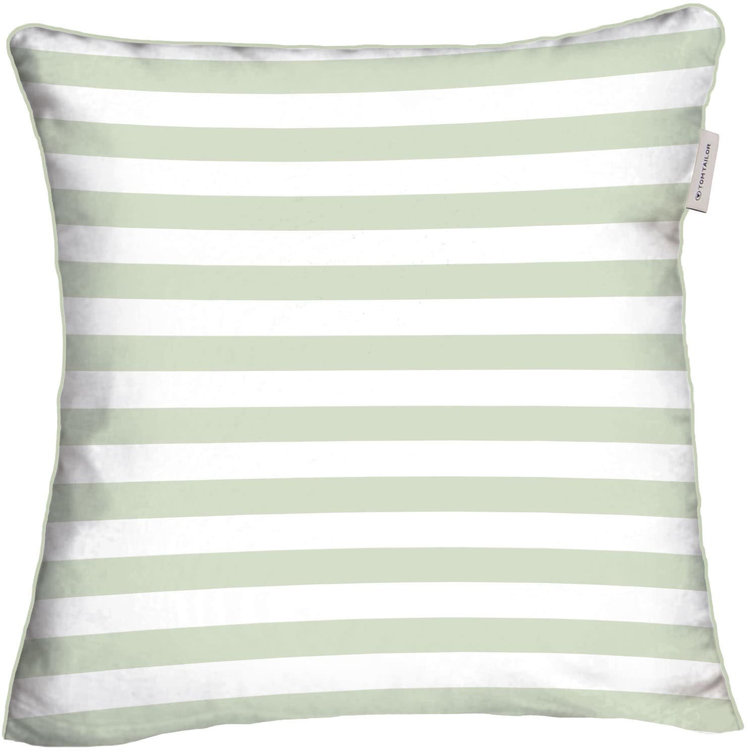 TOM TAILOR HOME Kissenhülle »new bedroom, STRIPES WITH A KICK, 40x40cm oder 40x80cm«, (1 St.), mit Wendemotiv, farbiger Paspel und Markenreißverschluss