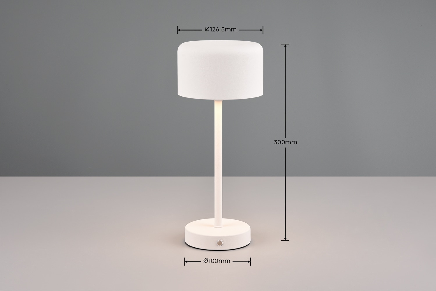 Leonique LED Tischleuchte »Kadira«, 1 flammig, Leuchtmittel LED-Board | LED fest integriert, Akku Tischlampe mit USB-C Anschluss, Touchdimmer 4 Stufen, Höhe 30cm