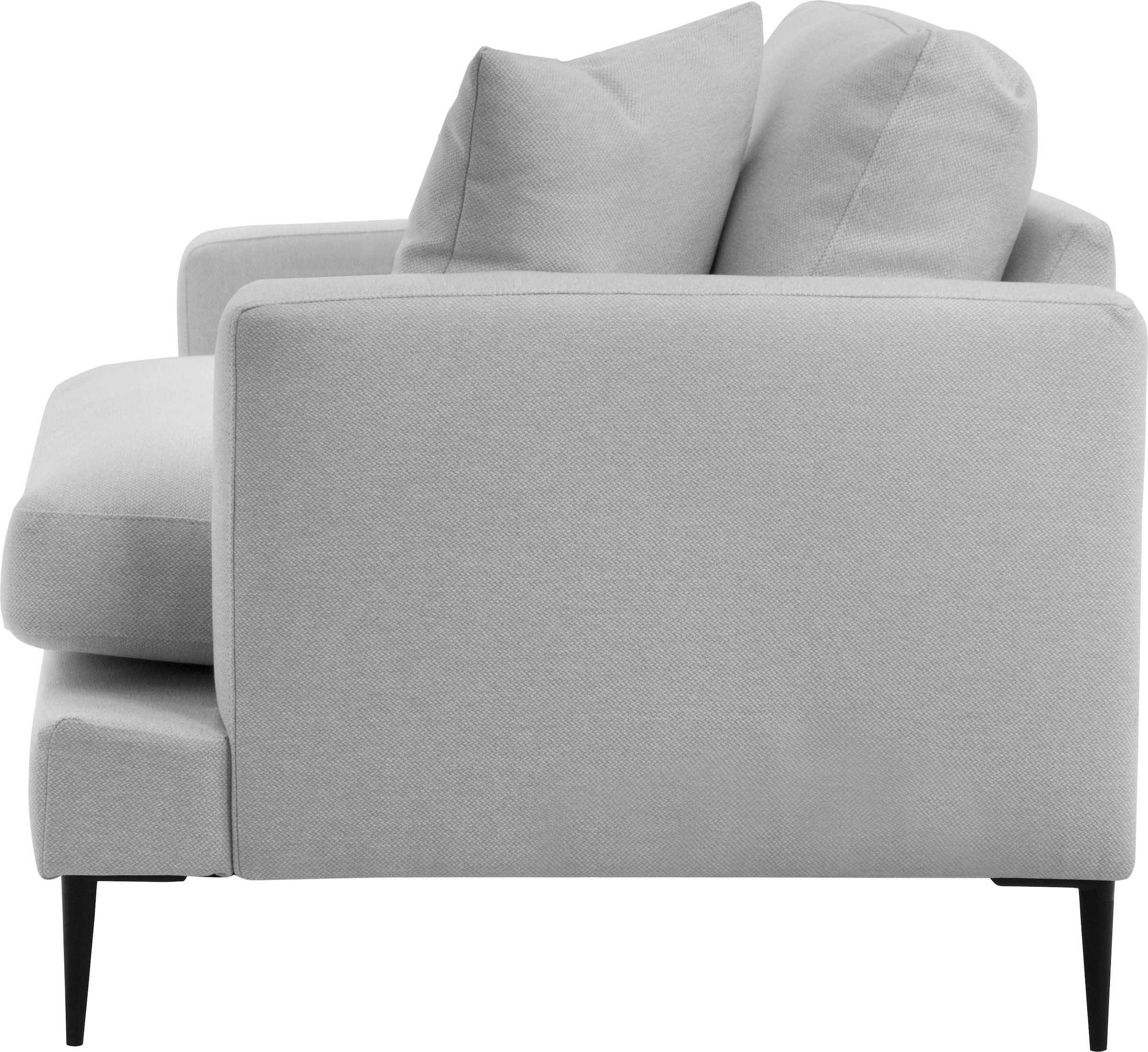 Leonique Sessel »Cozy Loungesessel, Designersessel, Maße B/T/H: 91/97/80 cm«, mit Metallbeinen und Zierkissen