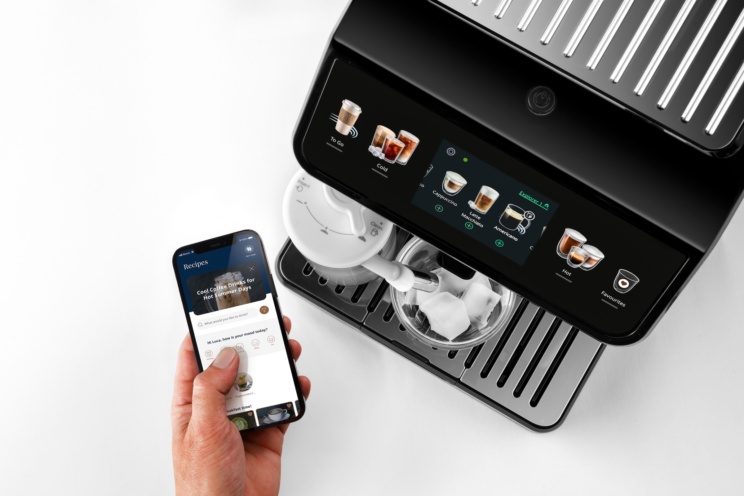 De'Longhi Kaffeevollautomat »Eletta Explore ECAM450.55.S«