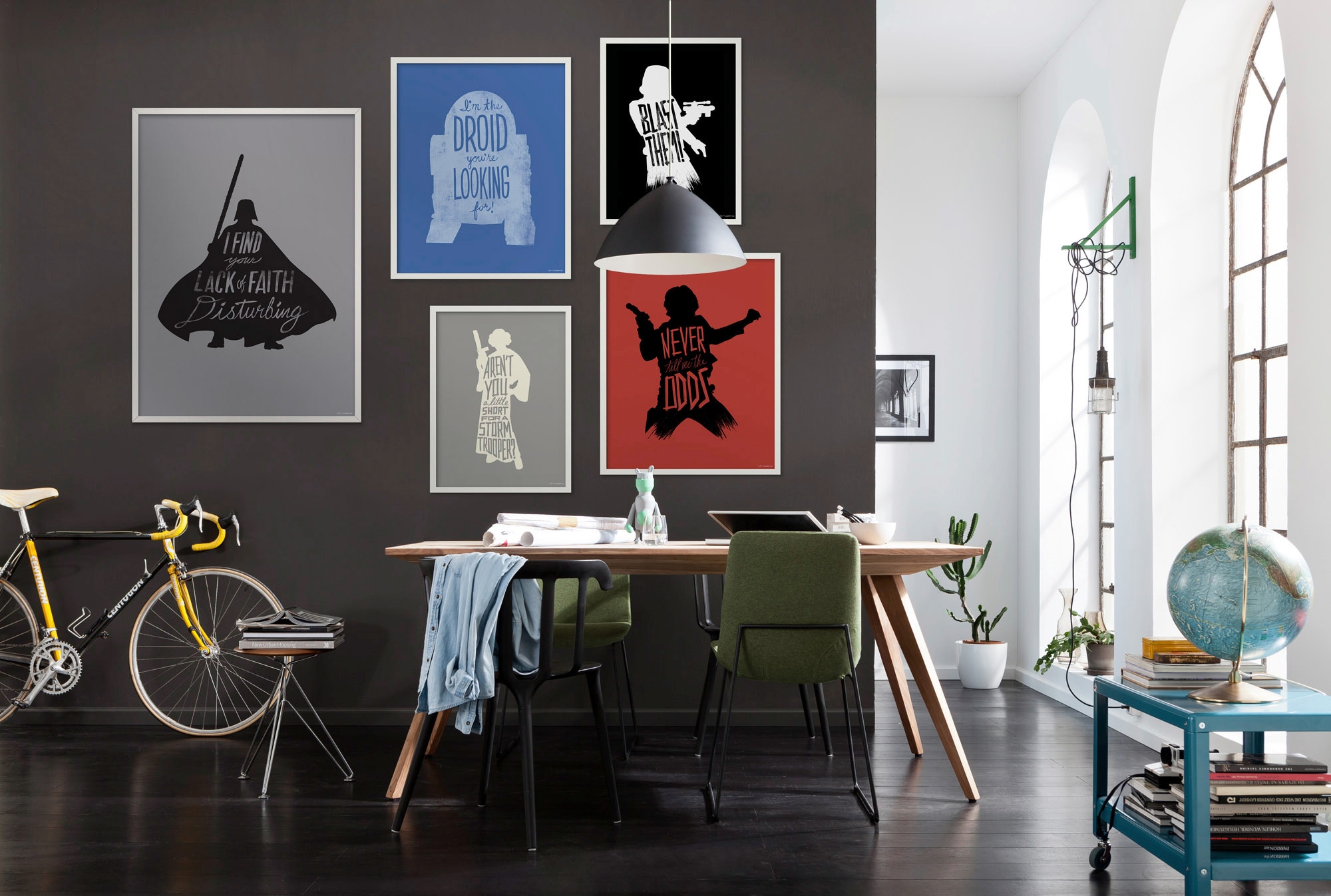 Komar Bild »Star Wars Silhouette Quotes Vader« Disney 1 Stk. tlg. Wandbild zur Dekoration im Kinderzimmer - ohne Rahmen