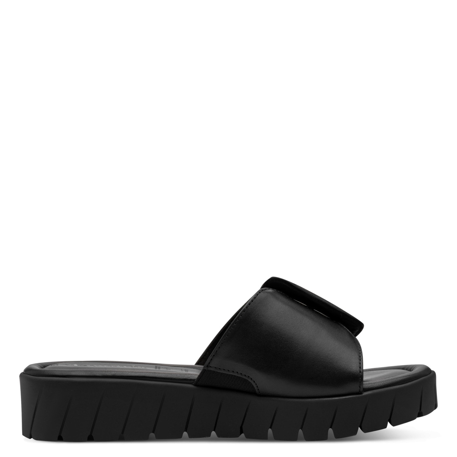 Tamaris Pantolette  Keilabsatz, Schlüpfschuh, Sommerschuh mit modischer Zierschnalle