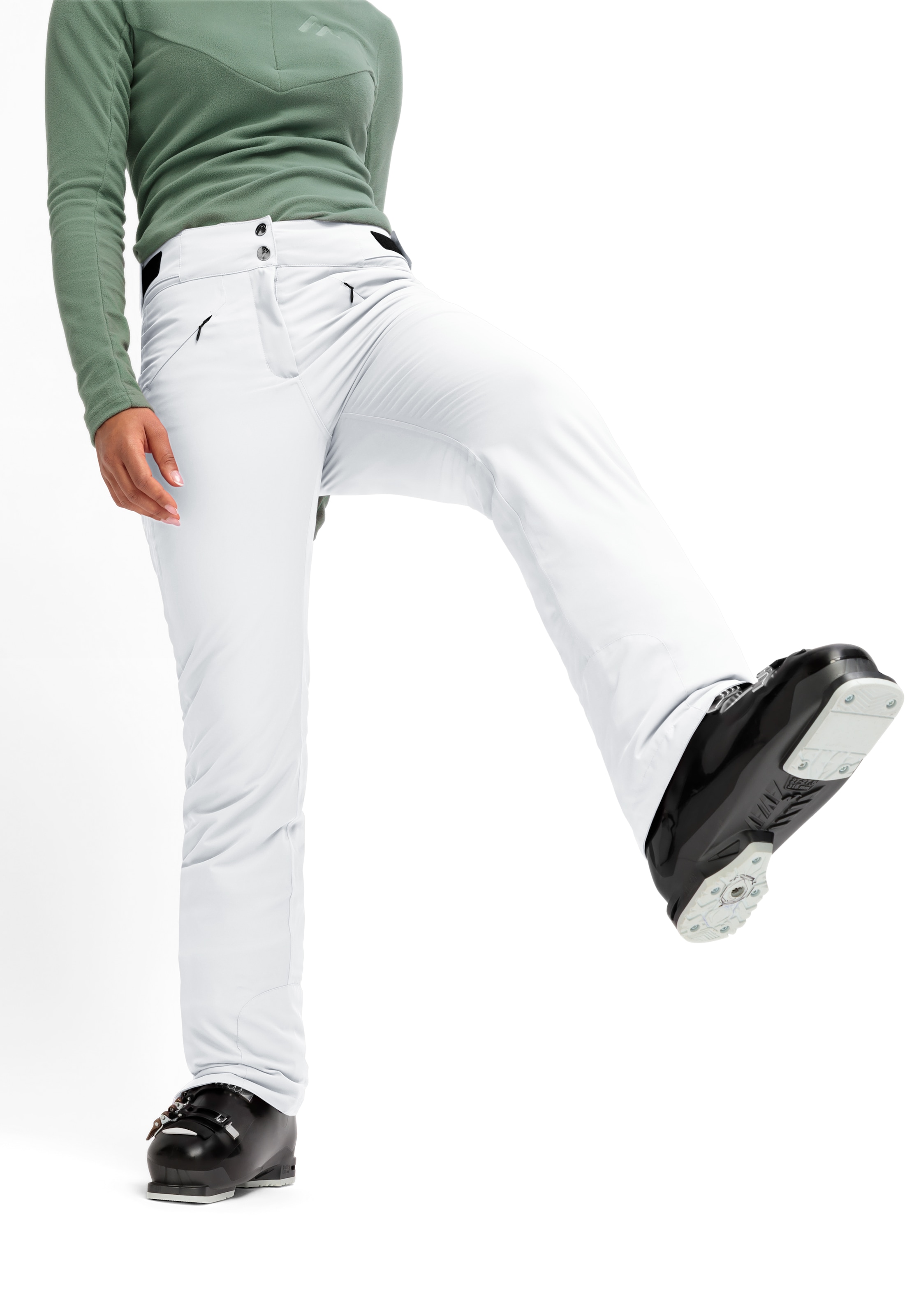 Maier Sports Skihose »Allissia slim 2.1«, Damen Schneehose, wind- und wasserdicht, 2 RV-Taschen, Slim Fit