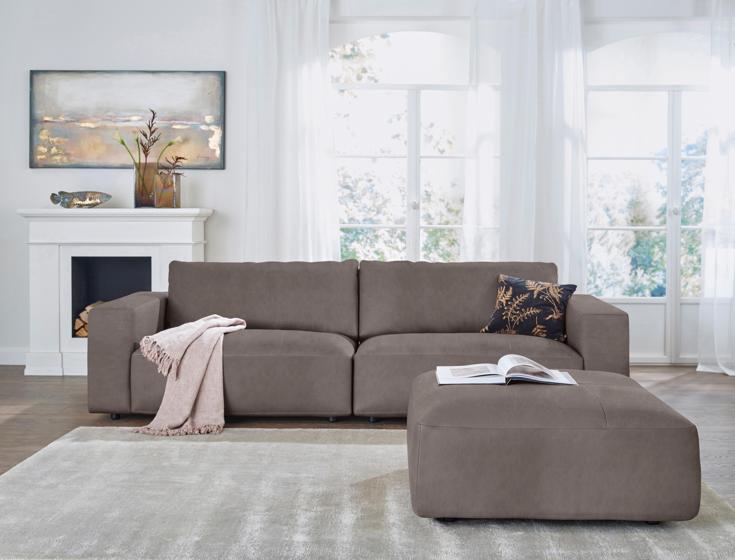 Musterring Big-Sofa »LUCIA Mega Sofa, zeitlos, bequem, Breite 292cm« in vielen Qualitäten und 4 unterschiedlichen Nähten, 3-Sitzer