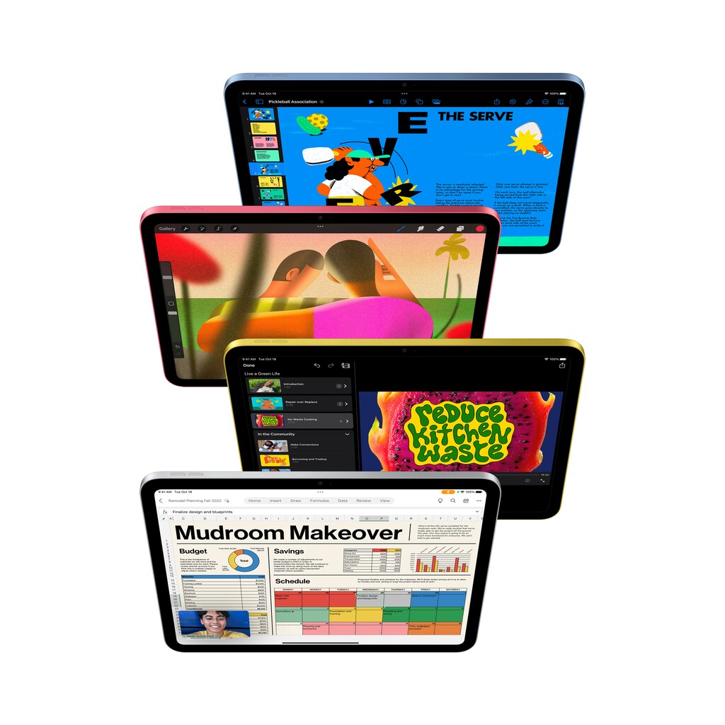Apple Tablet »iPad Wi‑Fi (2022), 64 GB Speicherplatz«, (iPadOS)
