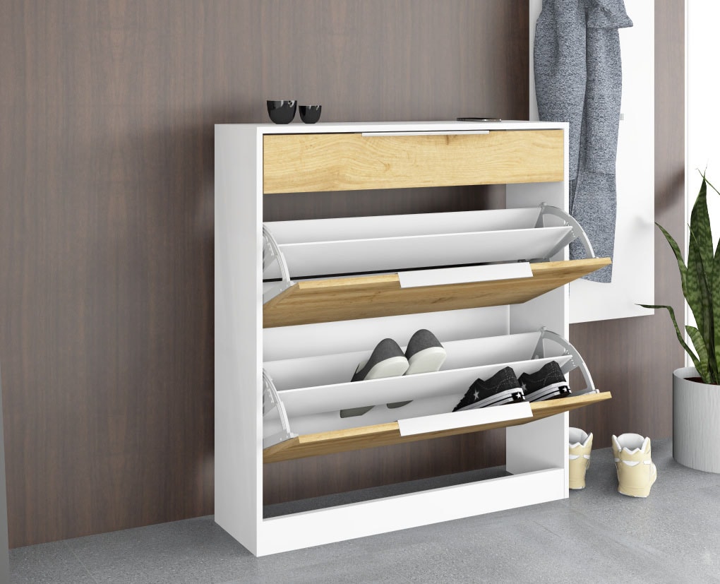 borchardt Möbel Garderoben-Set »Oliva, Schuhschrank, Spiegel, Garderobenpaneel« 3 Stk. tlg.