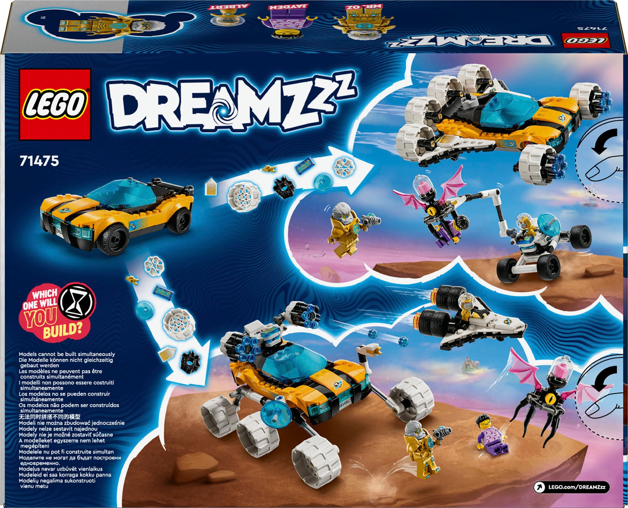 LEGO® Konstruktionsspielsteine »Der Weltraumbuggy von Mr. Oz (71475), LEGO DREAMZzz«, (350 St.), Made in Europe