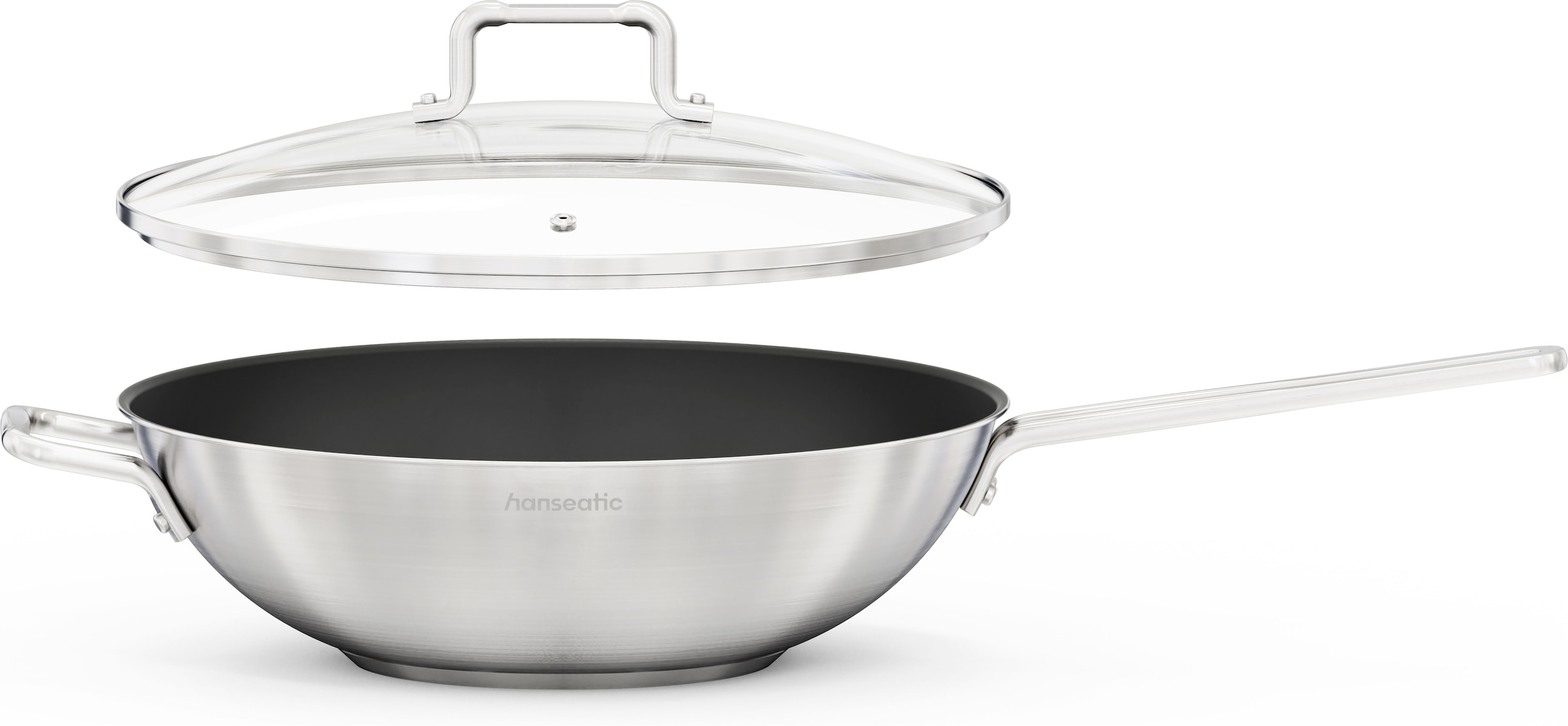 Hanseatic Wok »DAILY« Edelstahl 18/10 1 tlg. mit Antihaftbeschichtung, für alle Herdarten, Induktion