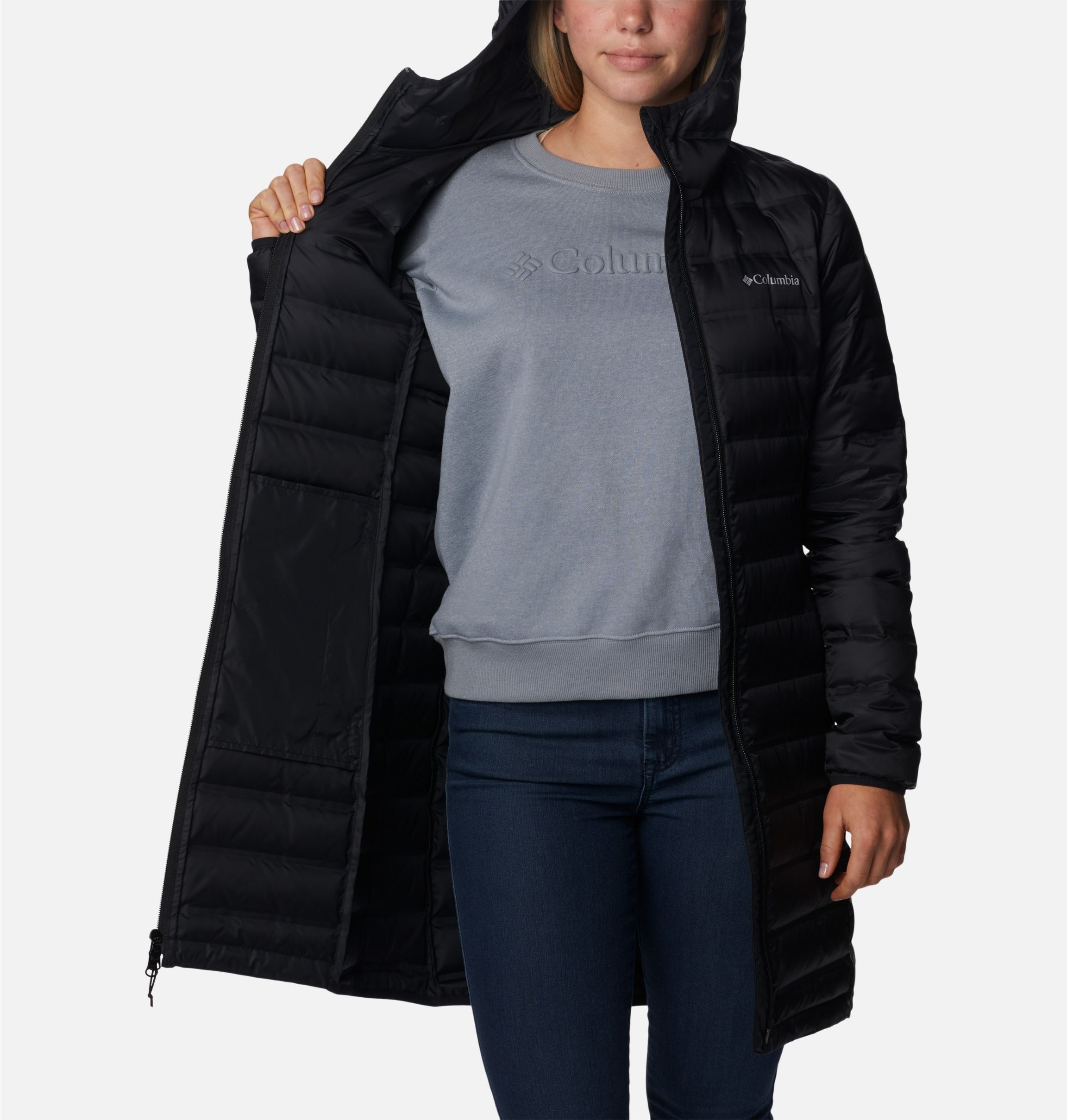 Columbia Daunenmantel »LAKE 22 II DOWN LONG HOODED JACKET«, (1 tlg.)