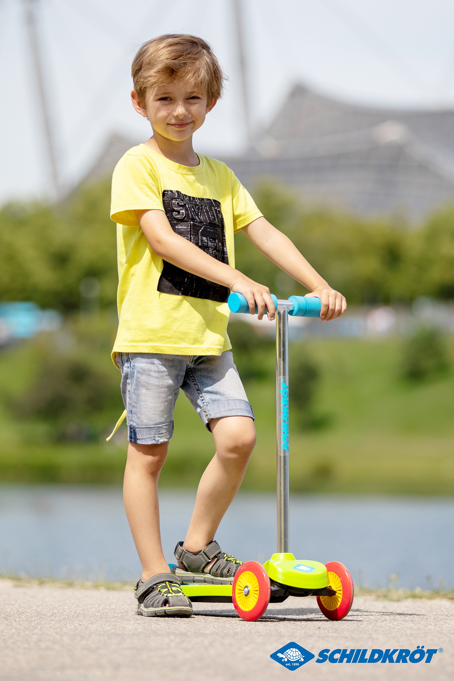 Schildkröt Miniscooter »Kids Scooter LITTLE1 green«