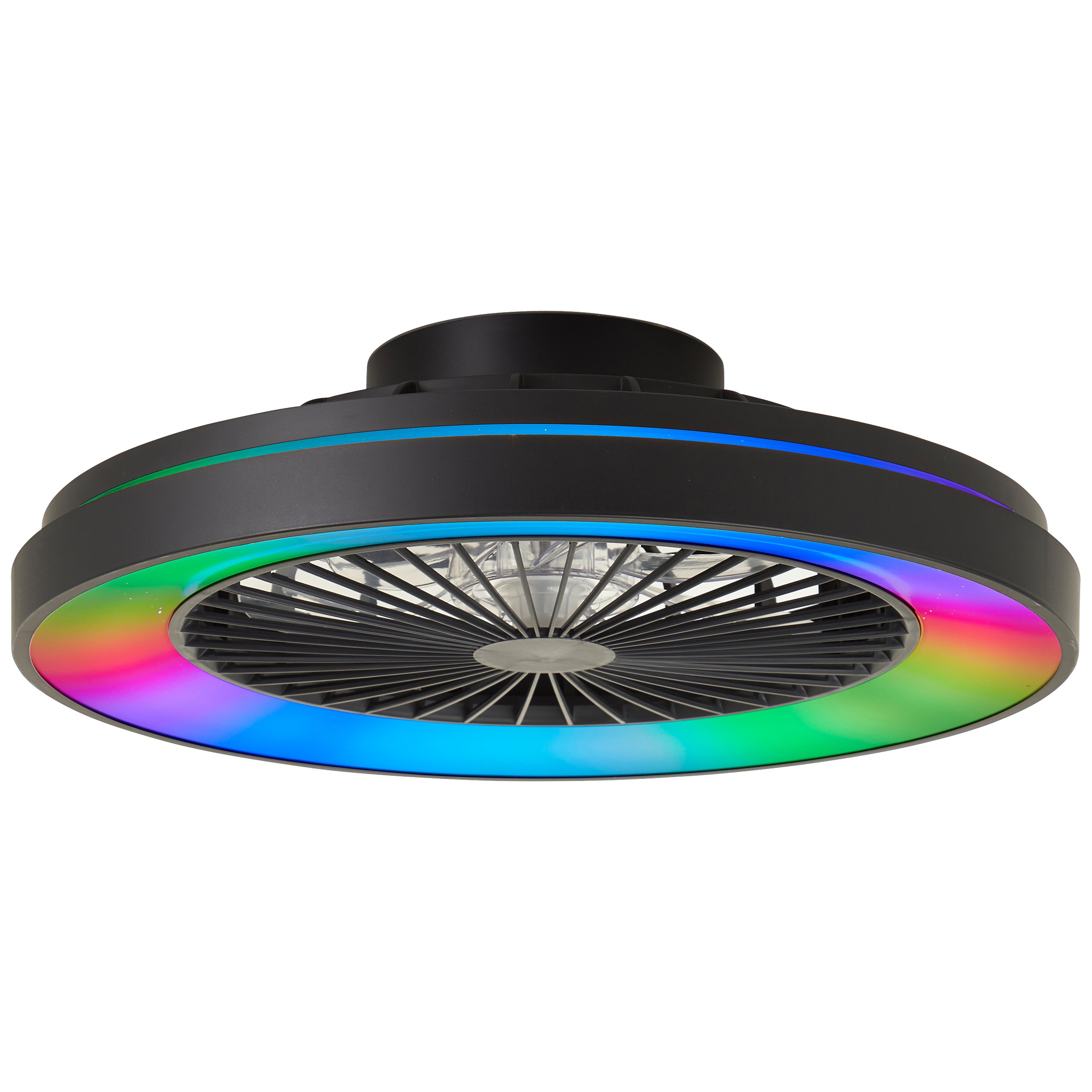 Brilliant LED Deckenleuchte »Mazzaro Deckenventilator« 1 Stk. warmweiß - kaltweiß Deckenlampe, Ventilator, 48,5 cm, digitales RGB, CCT, dimmbar