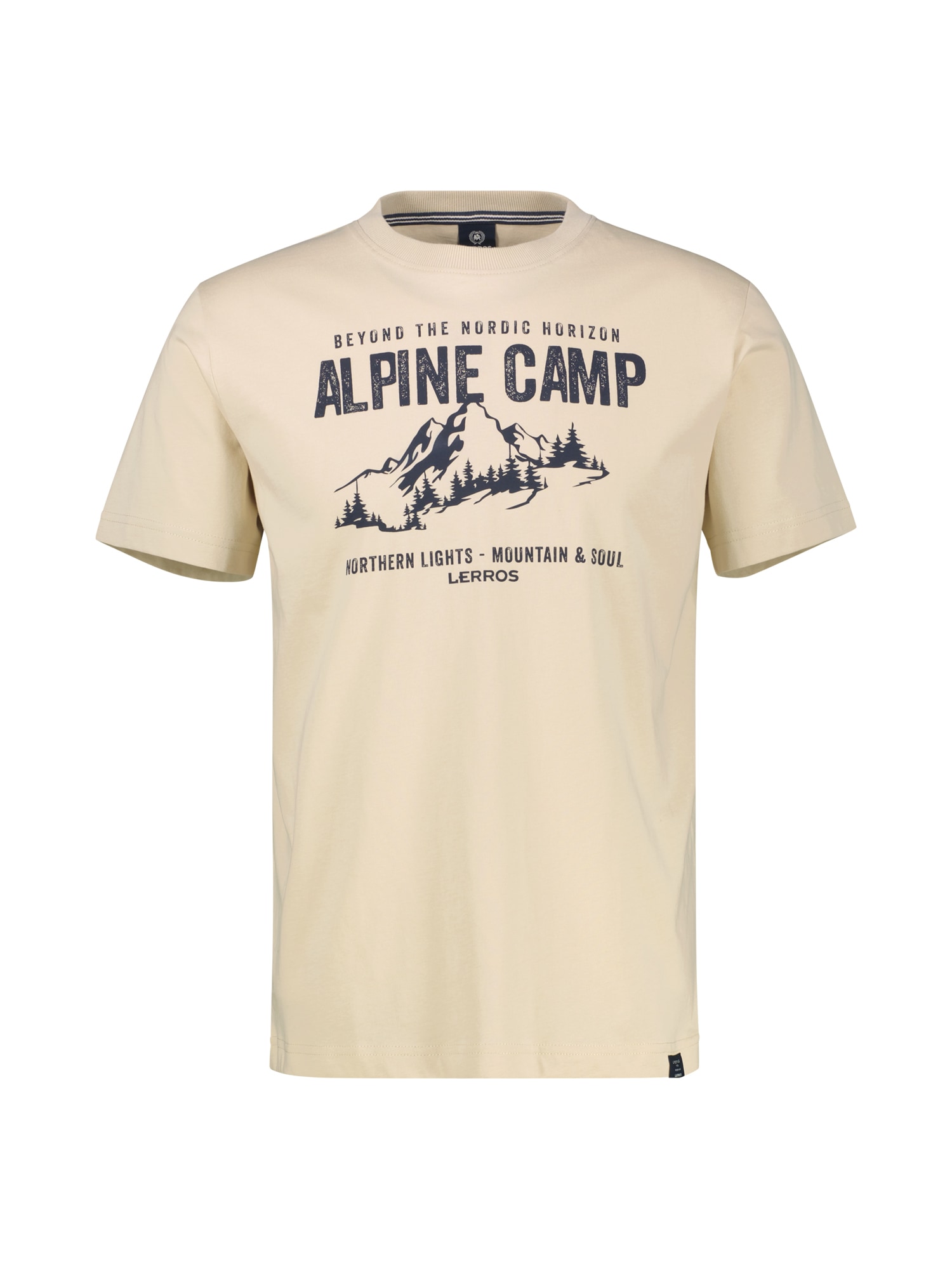 LERROS T-Shirt »T-Shirt mit Outdoorprint in Großen Größen«