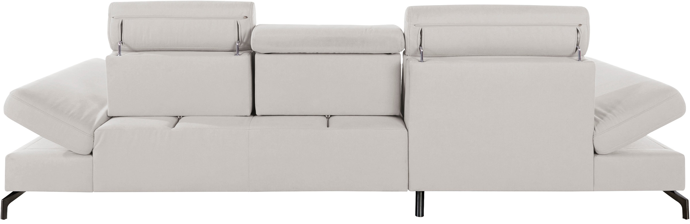sit&more Ecksofa »Brisbane L-Form«, Fußhöhe 12 cm, inklusive Sitztiefen-, Armteil- und Kopfteilverstellung