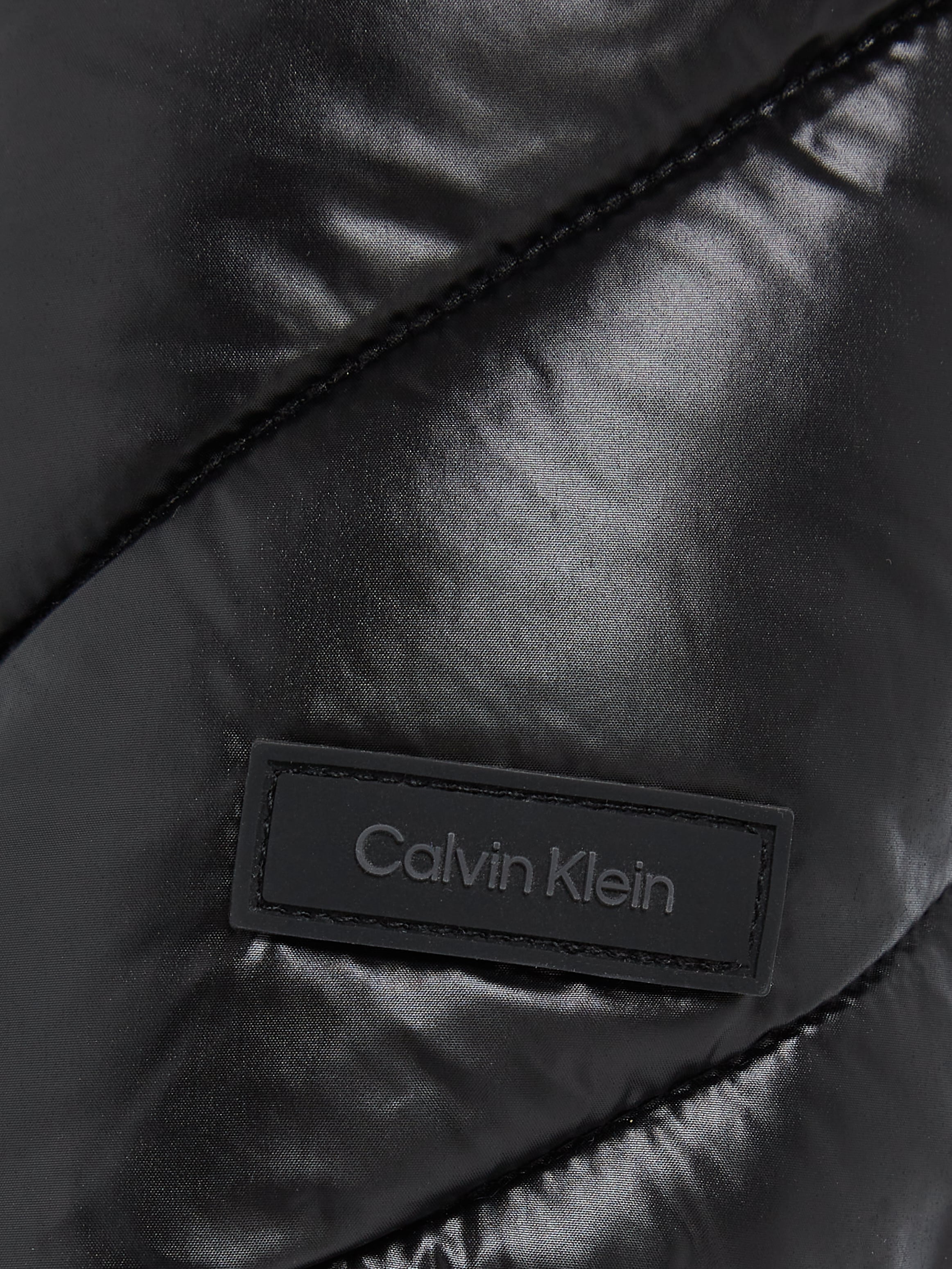 Calvin Klein Steppjacke »ESS BELTED PADDED LW JACKET«, mit Kapuze, mit  Markenlabel bei ♕