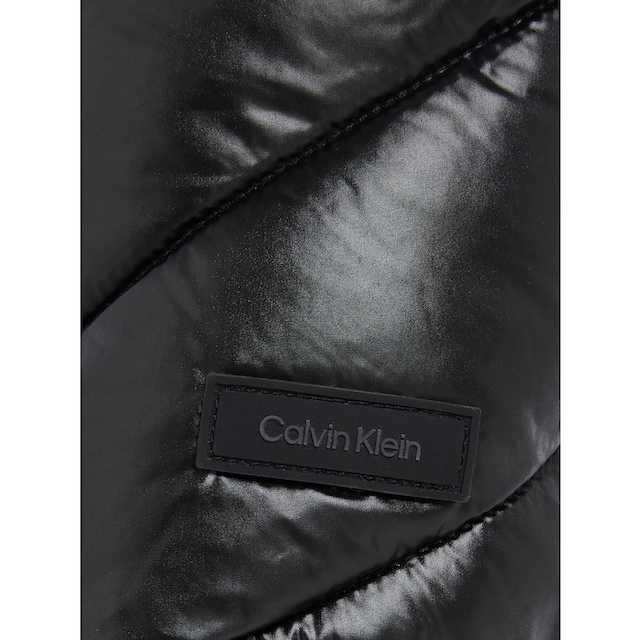 Calvin Klein Steppjacke »ESS BELTED PADDED LW JACKET«, mit Kapuze, mit  Markenlabel bei ♕
