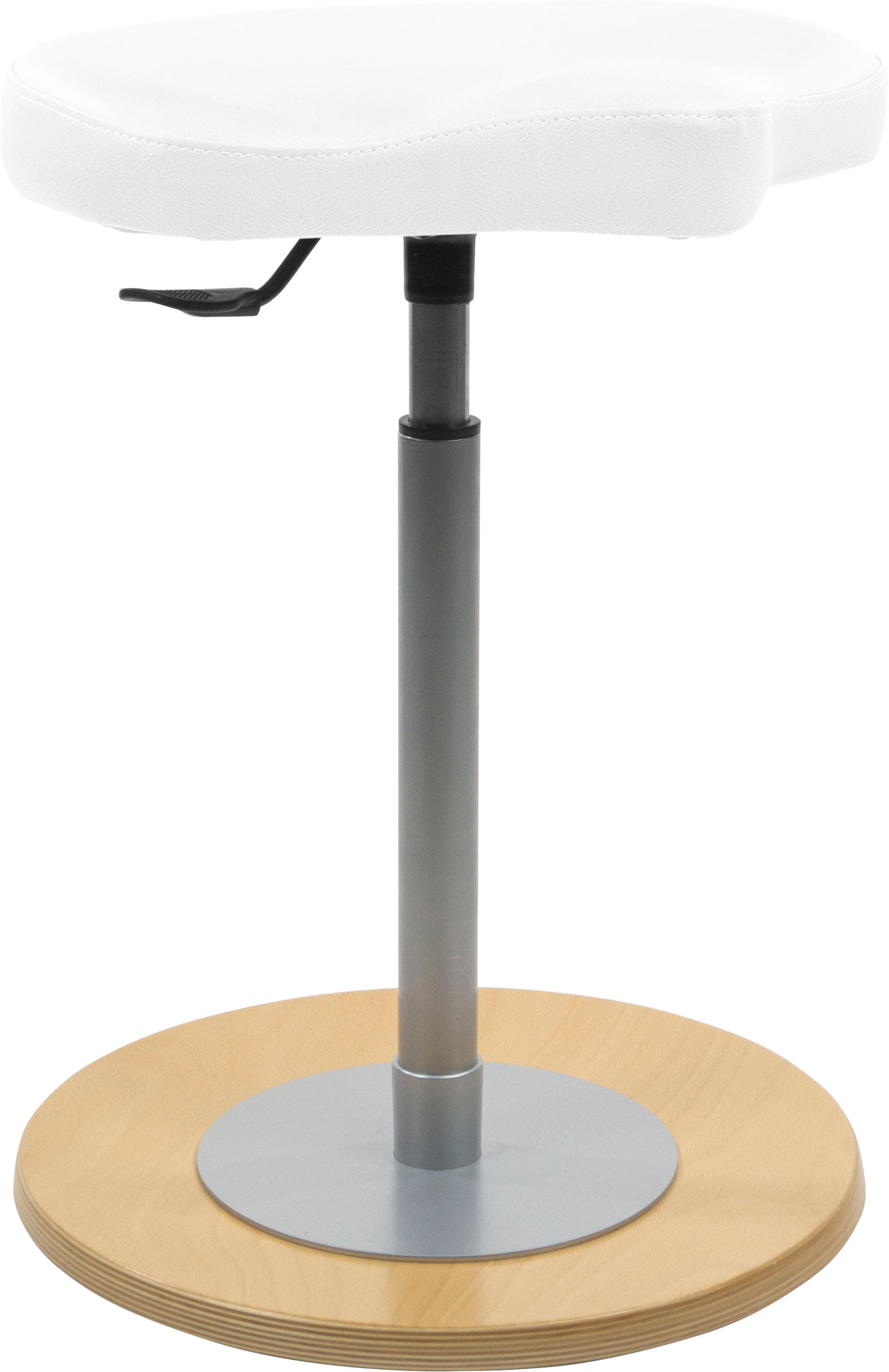 Mayer Sitzmöbel, Sitzhocker »1168« 1 Stk. tlg. Pendelhocker mit Ergositz 1168, Polarweiß, 100% Polyesterstrick mit Beschichtung 100% Vinyl, B/H/T: 42 