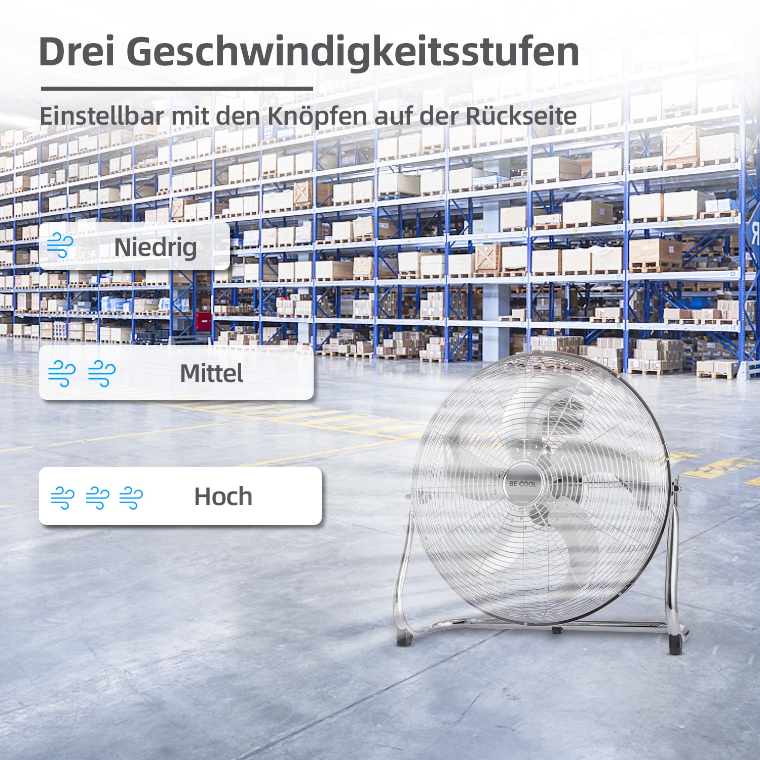 be cool Windmaschine »BC45WM2205«, 45 cm Durchmesser