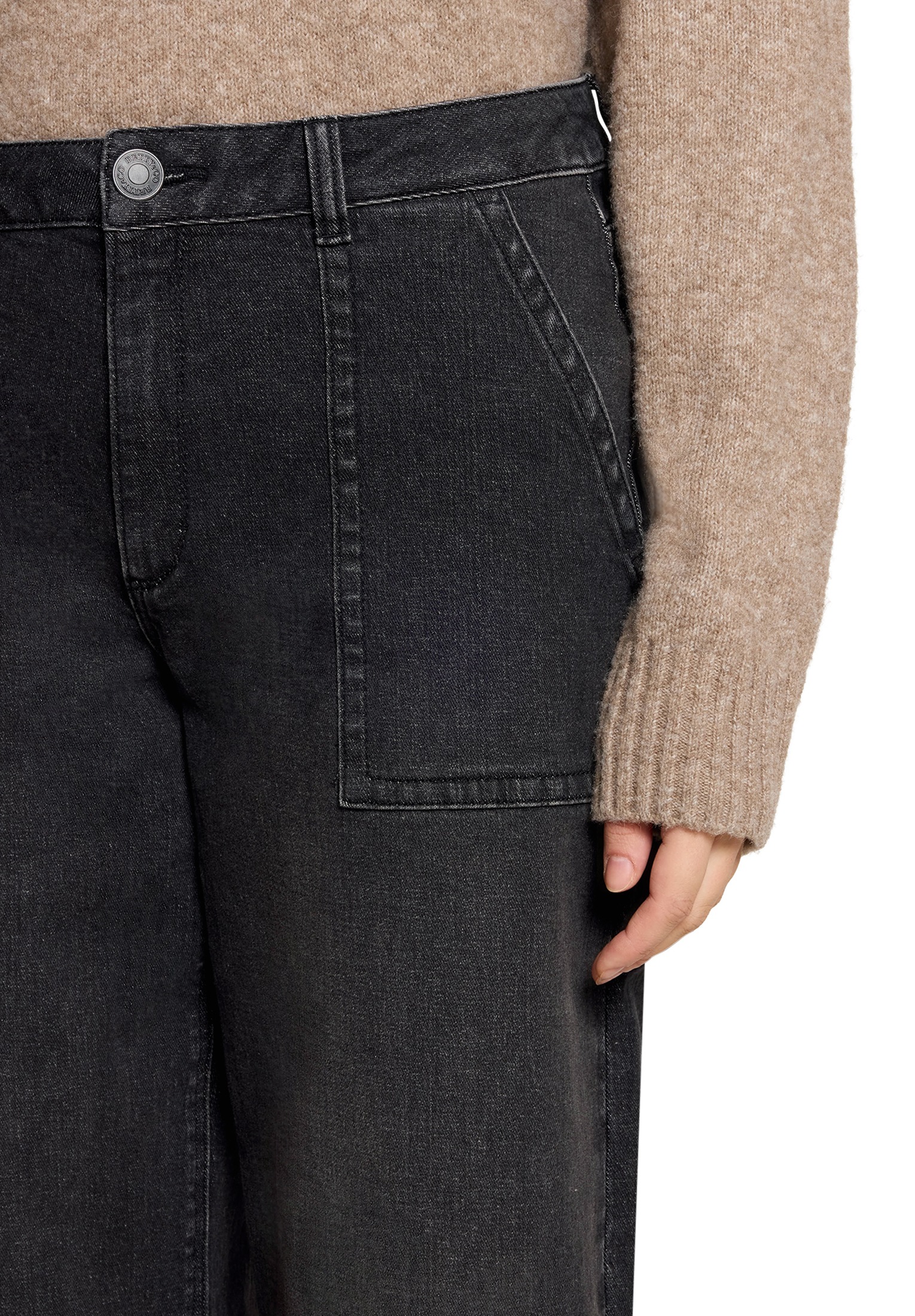 Betty&Co Boyfriend-Hose »Baggy-Jeans mit Waschung«