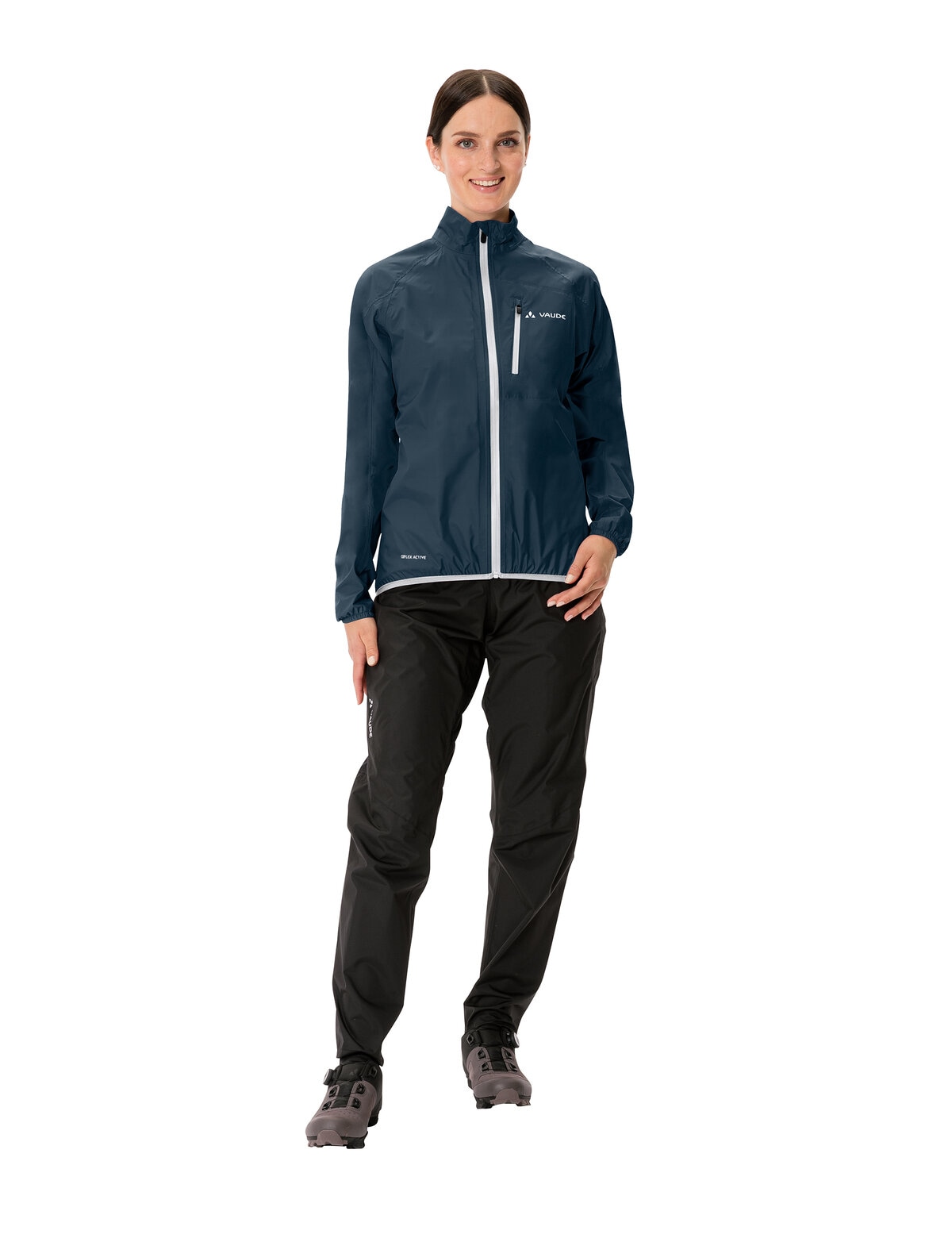VAUDE Fahrradjacke »WOMEN'S DROP JACKET III« sportlicher Stil, wasserdicht mit 10000 mm Wassersäule, atmungsaktiv