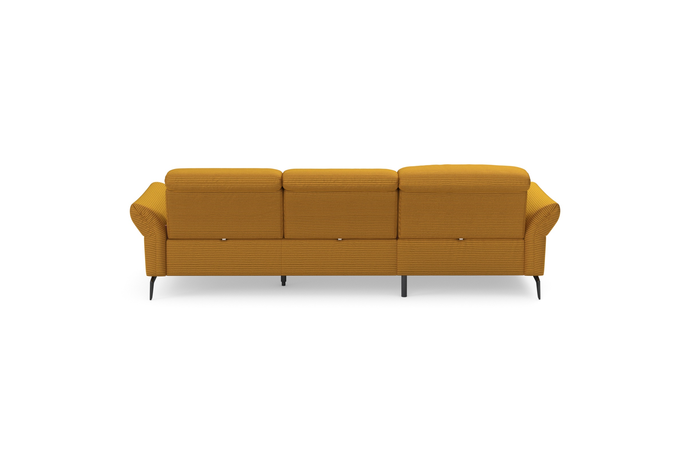 INOSIGN Ecksofa »Coco L-Form« Sitztiefen-, Arm- und Kopfteilverstellung, Cord-Bezug, Fußhöhe 15 cm