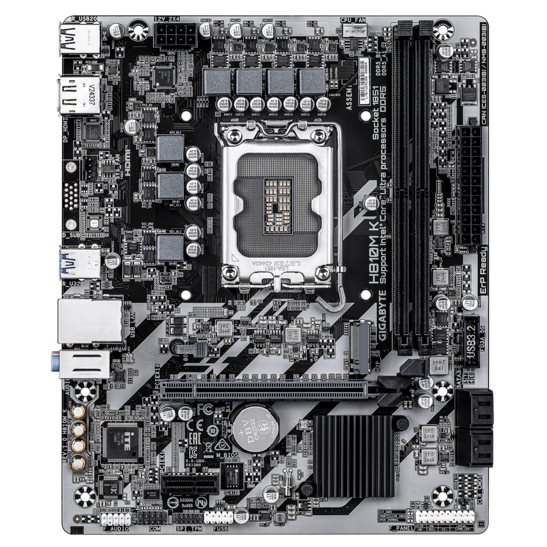 Gigabyte Mainboard »H810M K Mainboard – Intel Core Ultra«