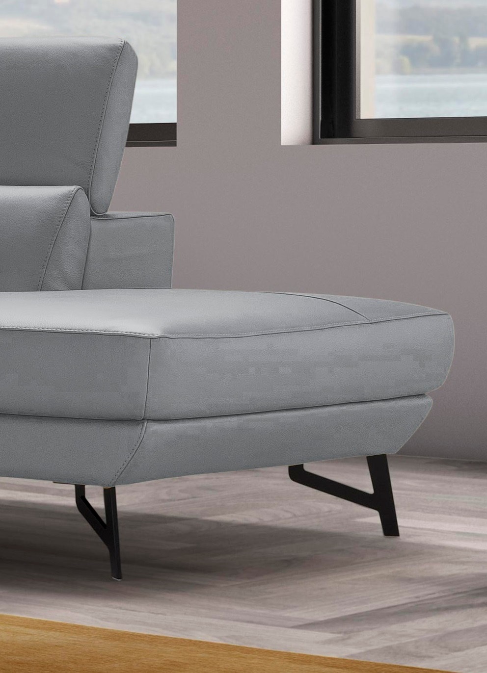 Egoitaliano Ottomane »Narcisa, Designsofa«, mit verstellbarer Kopfstütze, Solitärmöbel als Blickfang
