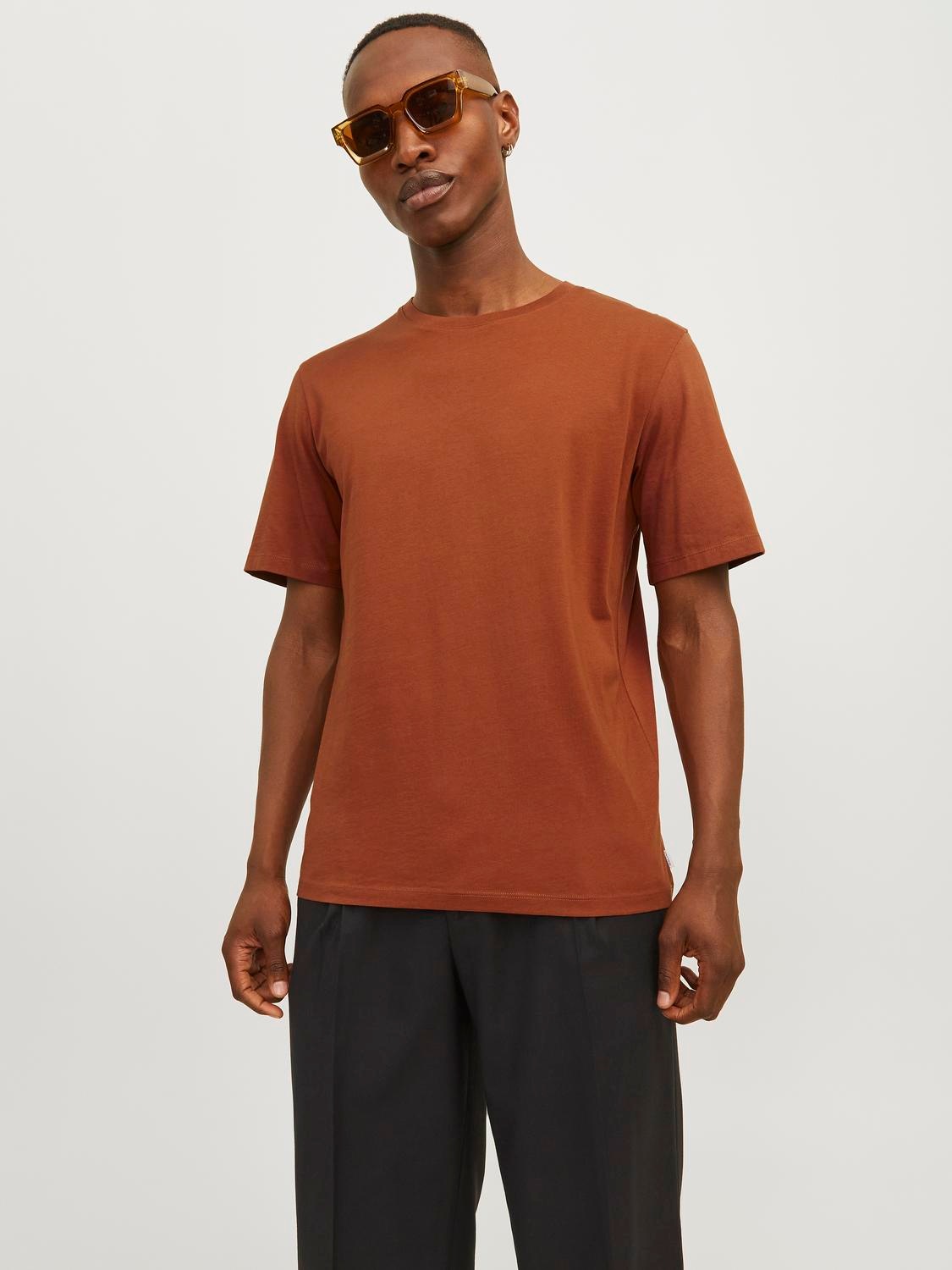 Jack & Jones Rundhalsshirt »JJEORGANIC BASIC TEE SS O-NECK NOOS«, mit Rundhalsausschnitt