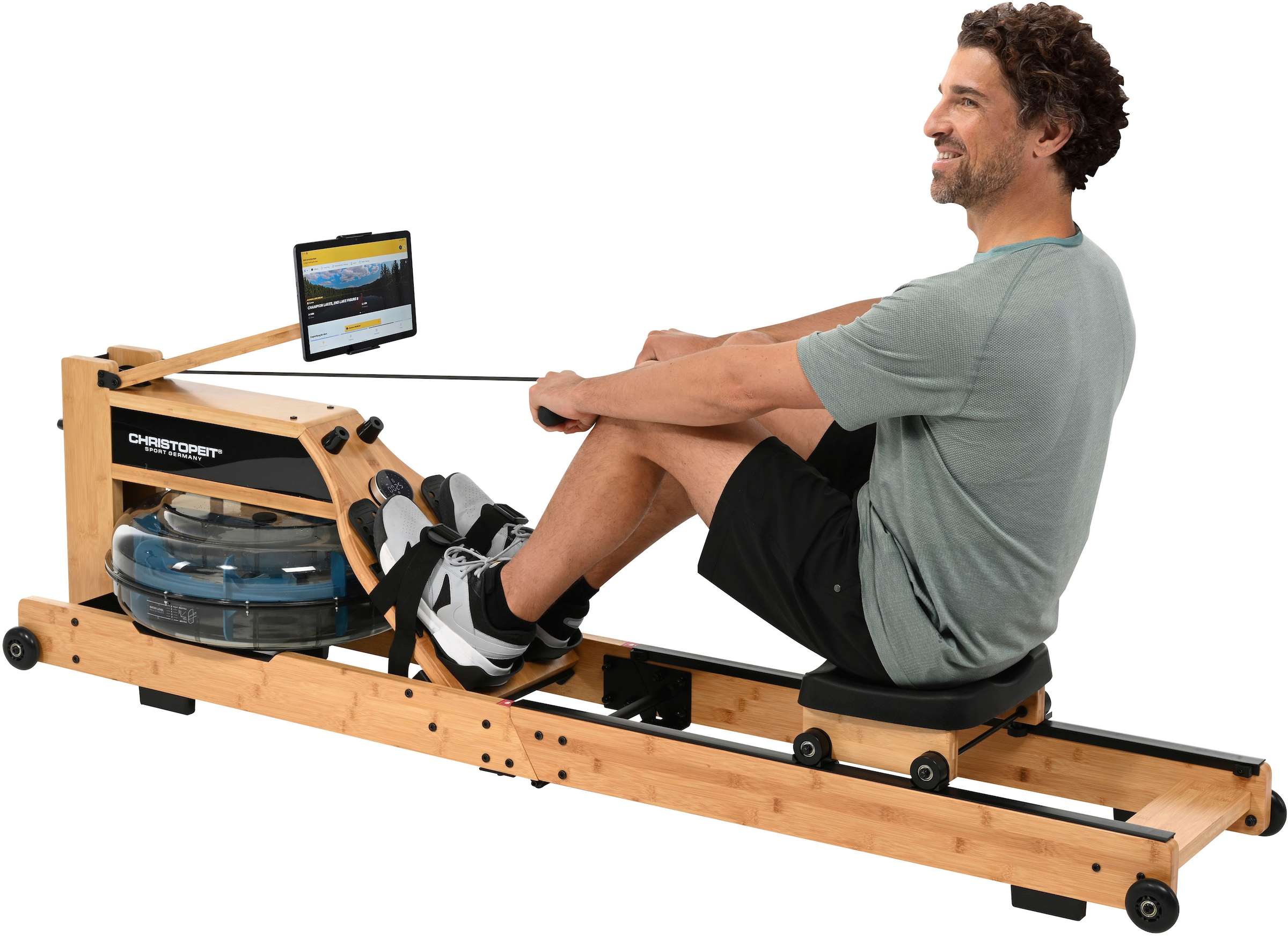 Christopeit Sport® Rudergerät »Wasserrudergerät Colorado« kompatibel mit Kinomap- App
