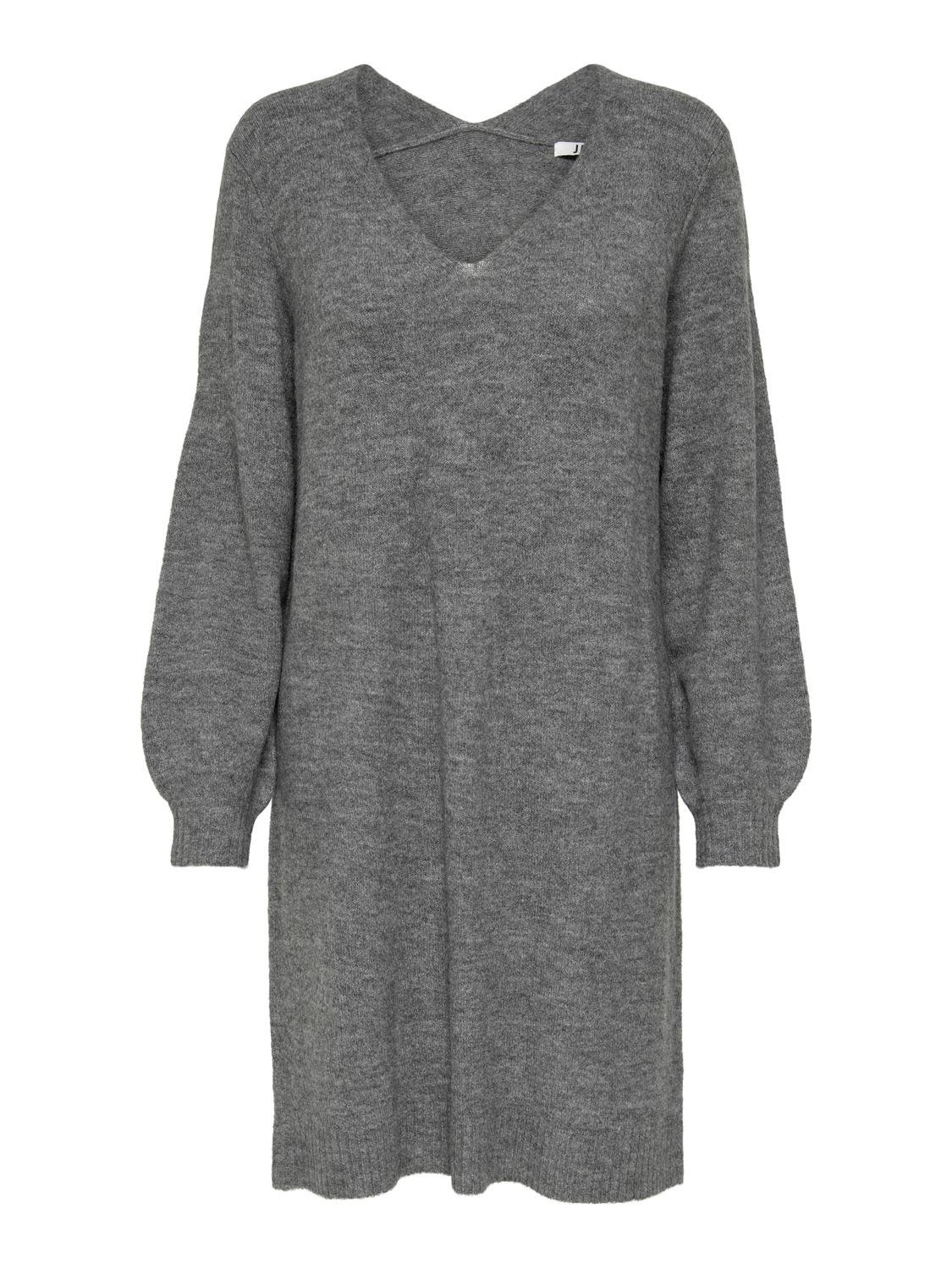 JDY Strickkleid »JDYELANORA L/S V-NECK DRESS KNT NOOS«