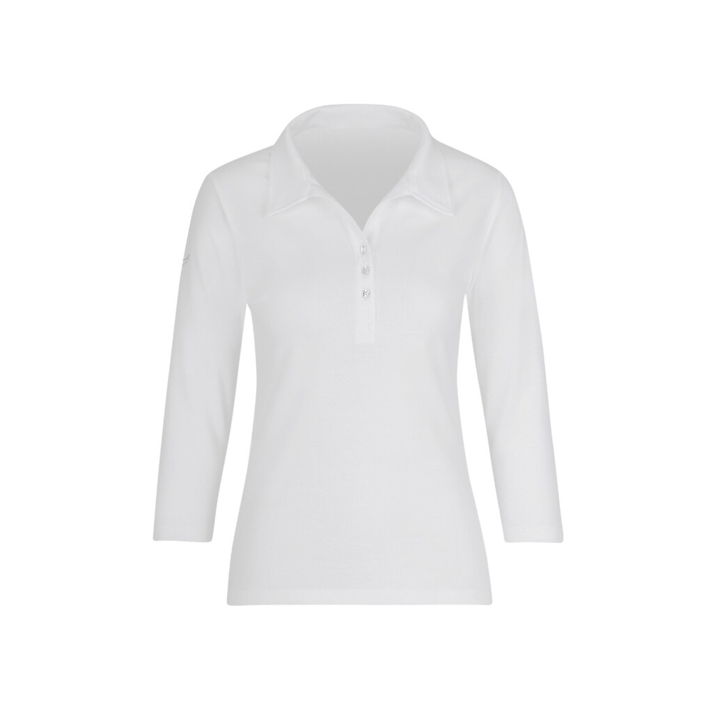 Trigema Poloshirt »TRIGEMA Poloshirt mit Kristallsteinen«, (1 tlg.)