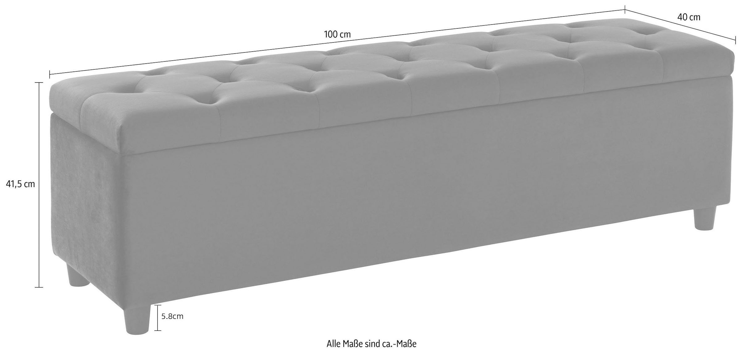 Home affaire Bettbank »Relaxy« gesteppt, mit Staufach