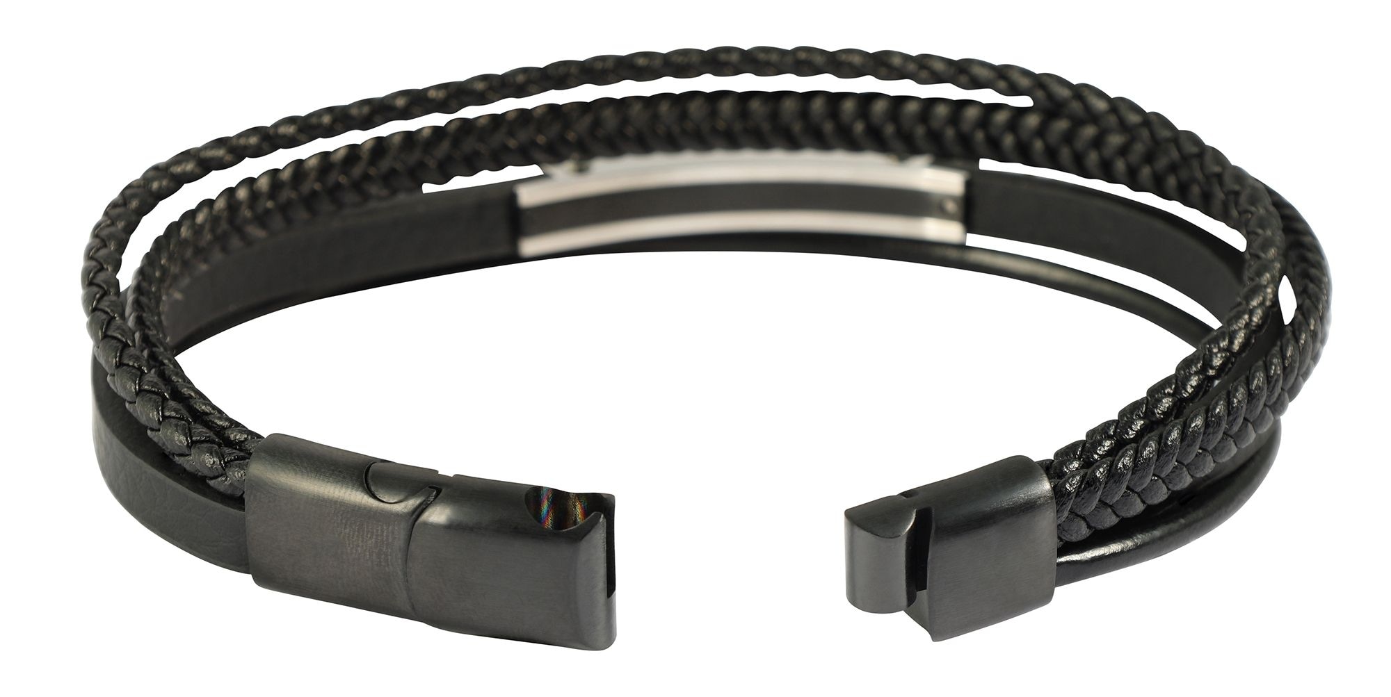 Adelia´s Lederarmband »Herren Armband ¿ Lederarmband aus Leder 21 cm«