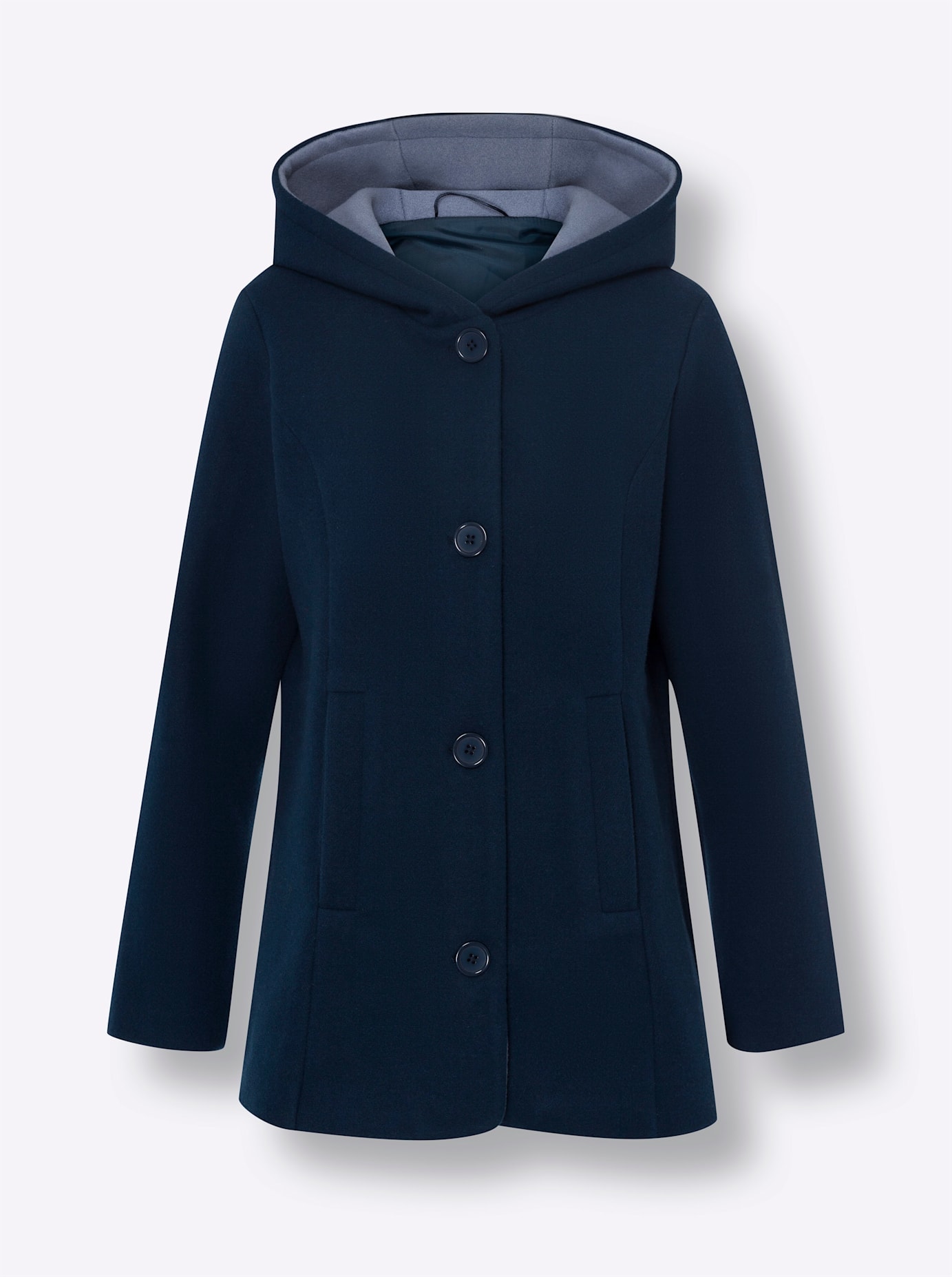Classic Basics Langjacke, mit Kapuze