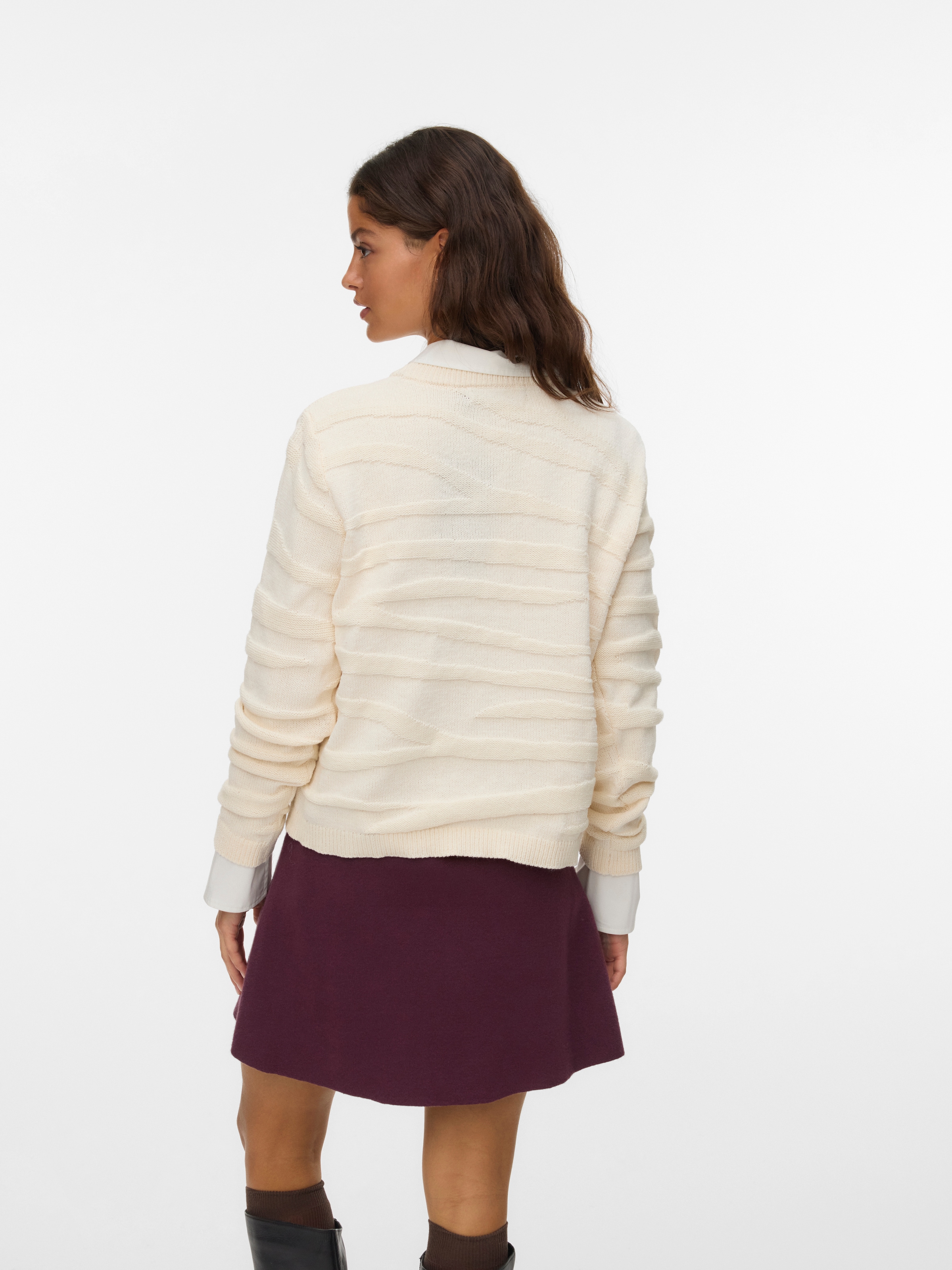 Vero Moda Strickpullover »VMMALOU LS O-NECK PULLOVER BOO«