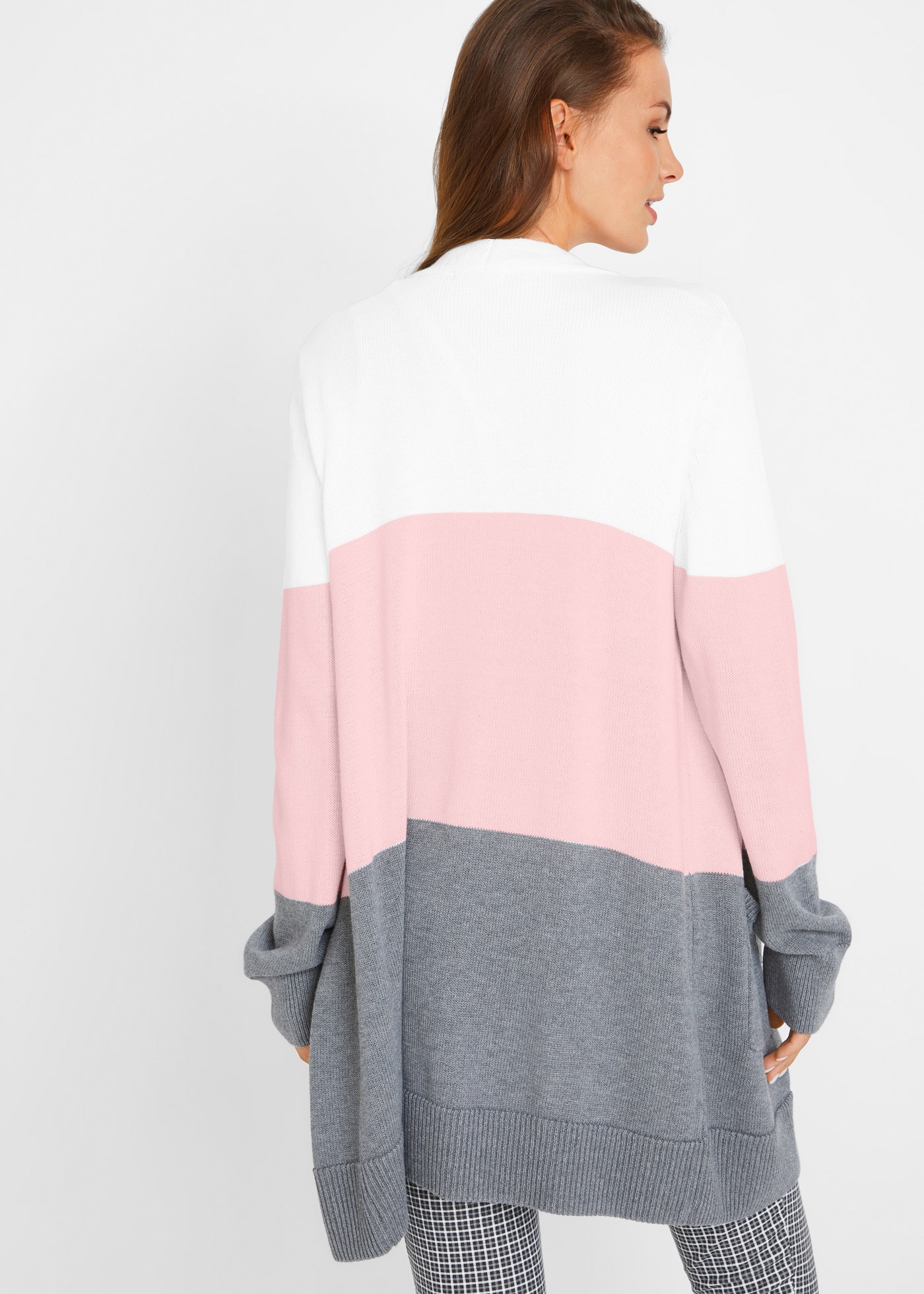 bonprix Longstrickjacke