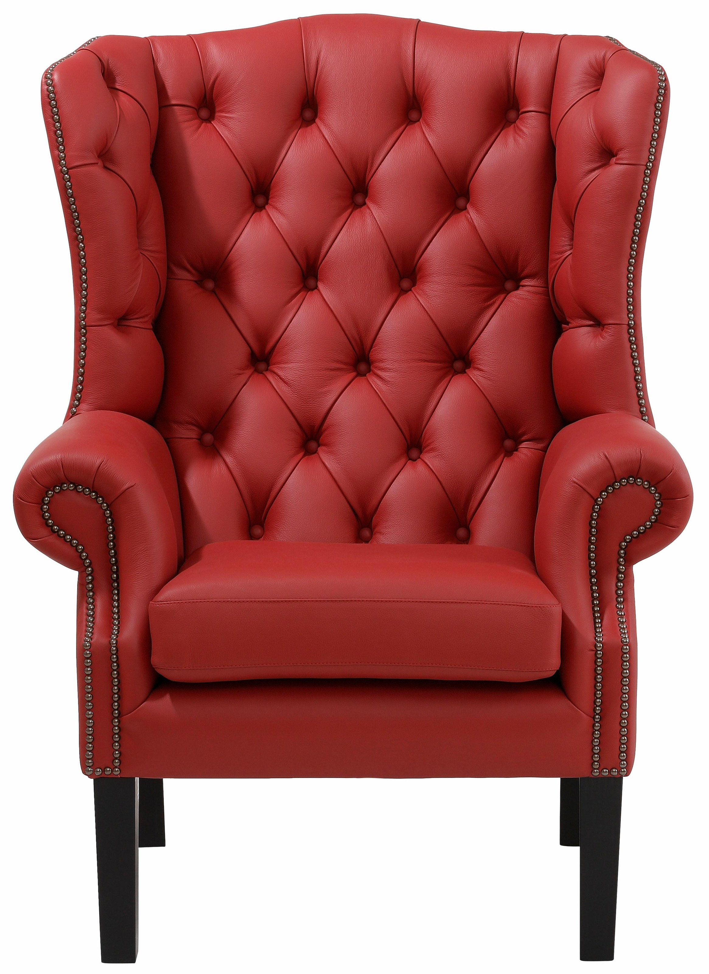 Home affaire Sessel »Bedford Ohrensessel Chesterfield«, mit aufwendiger Knopfheftung und geschwungenen Armlehnen