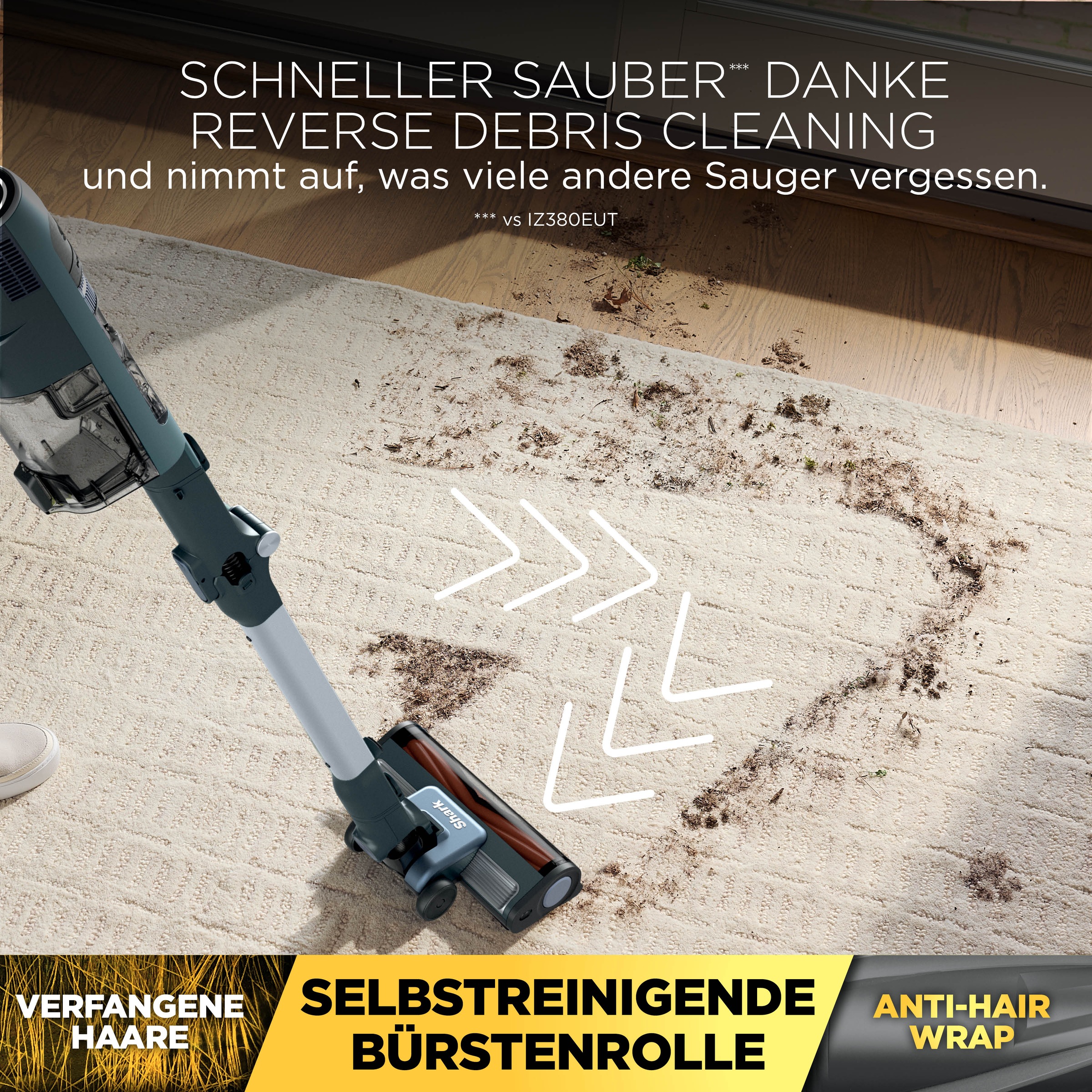 Shark Staubsauger-Akku »Shark PowerDetect Speed Luxe Collection Clean & Empty« 3.750 mAh 18,0 4 POWERDETECT-TECHNOLOGIEN, Selbstentleerende Ladestation: