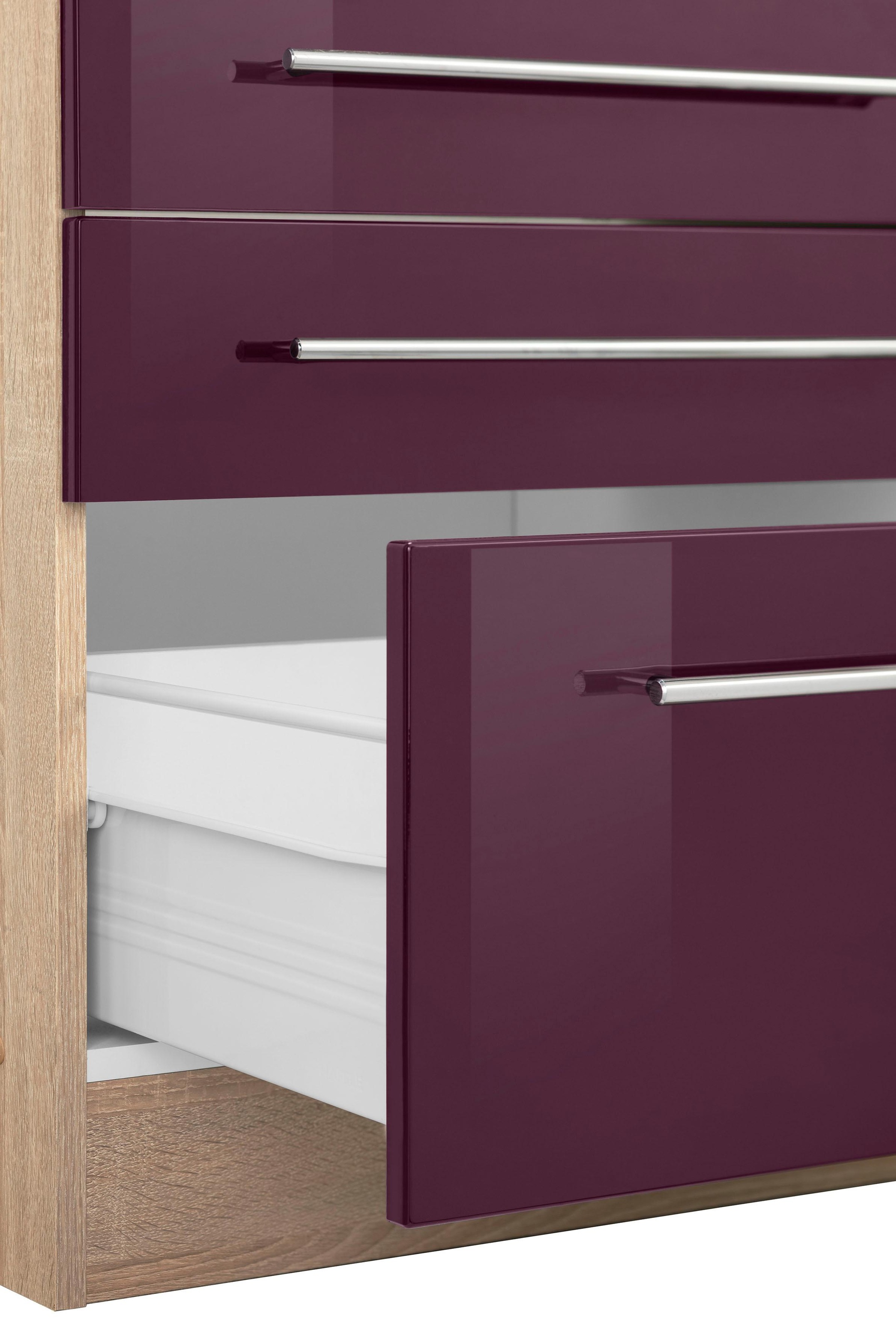 KOCHSTATION Küchenzeile »KS-Eton«, mit E-Geräten, Breite 390 cm