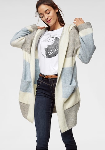 Mavi Cardigan, im Streifen-Design mit Kapuze kaufen