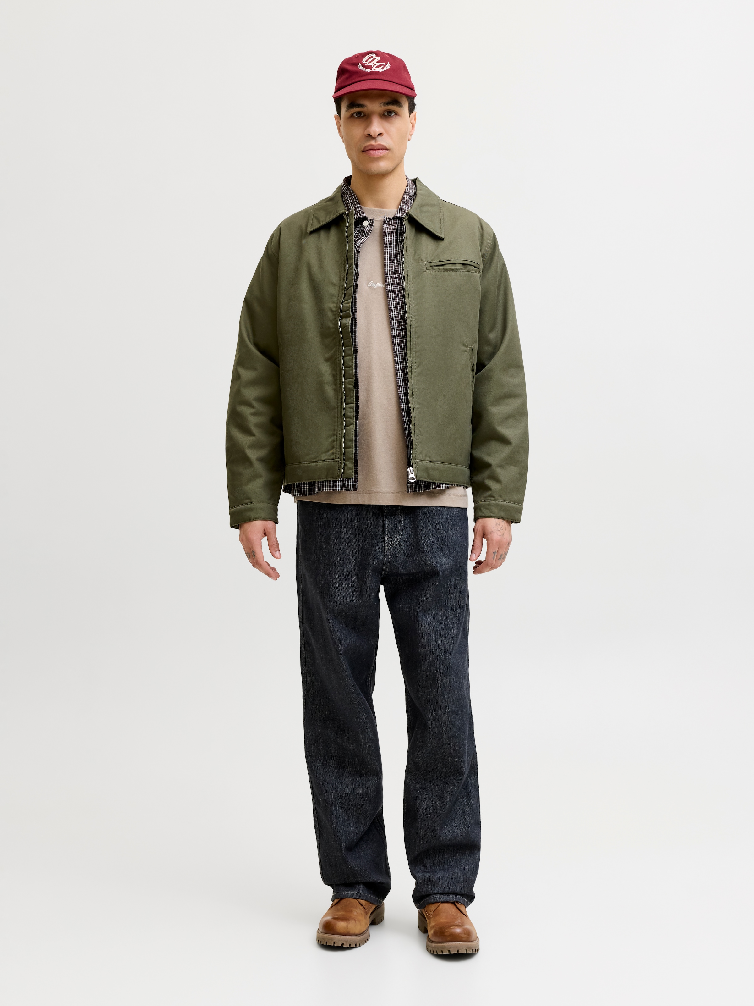 Jack & Jones Rundhalsshirt »JORNORREBRO EMB TEE SS CREW NECK NOOS« Baumwolle, locker geschnitten