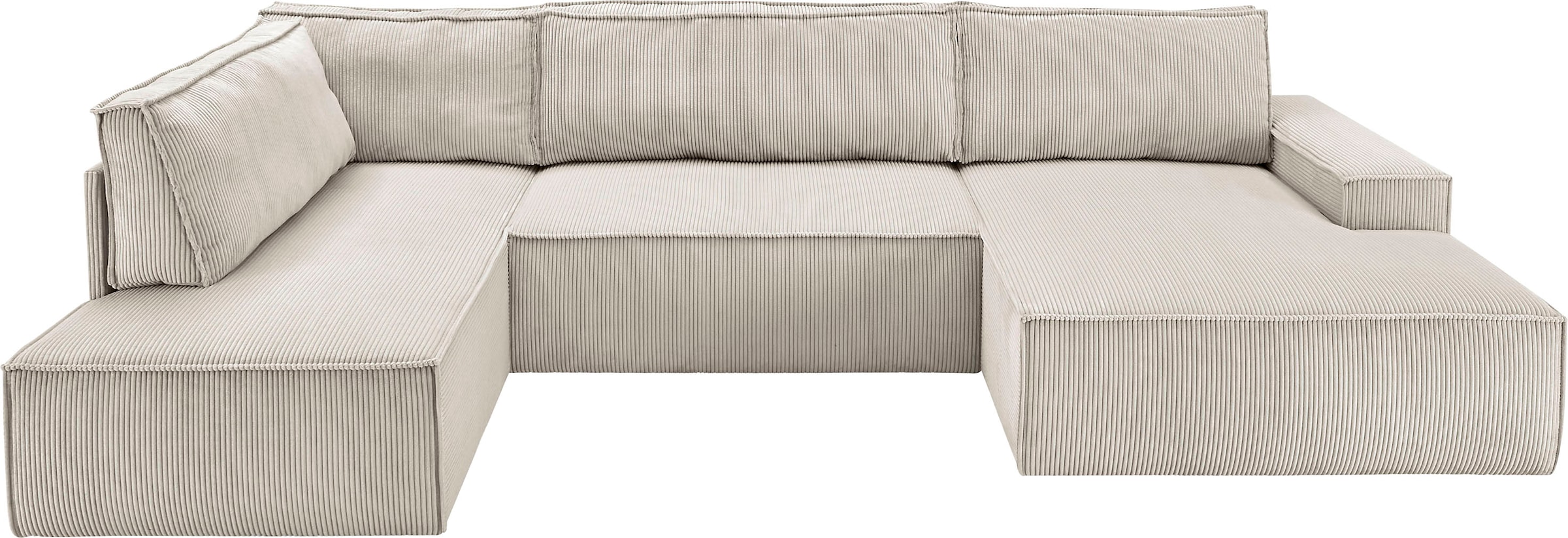 INOSIGN Sessel »Pia«, Loungesessel aus 2 Raten mit Cord, Schlaffunktion, auf Pouf-Funktion. Größen, kaufen in